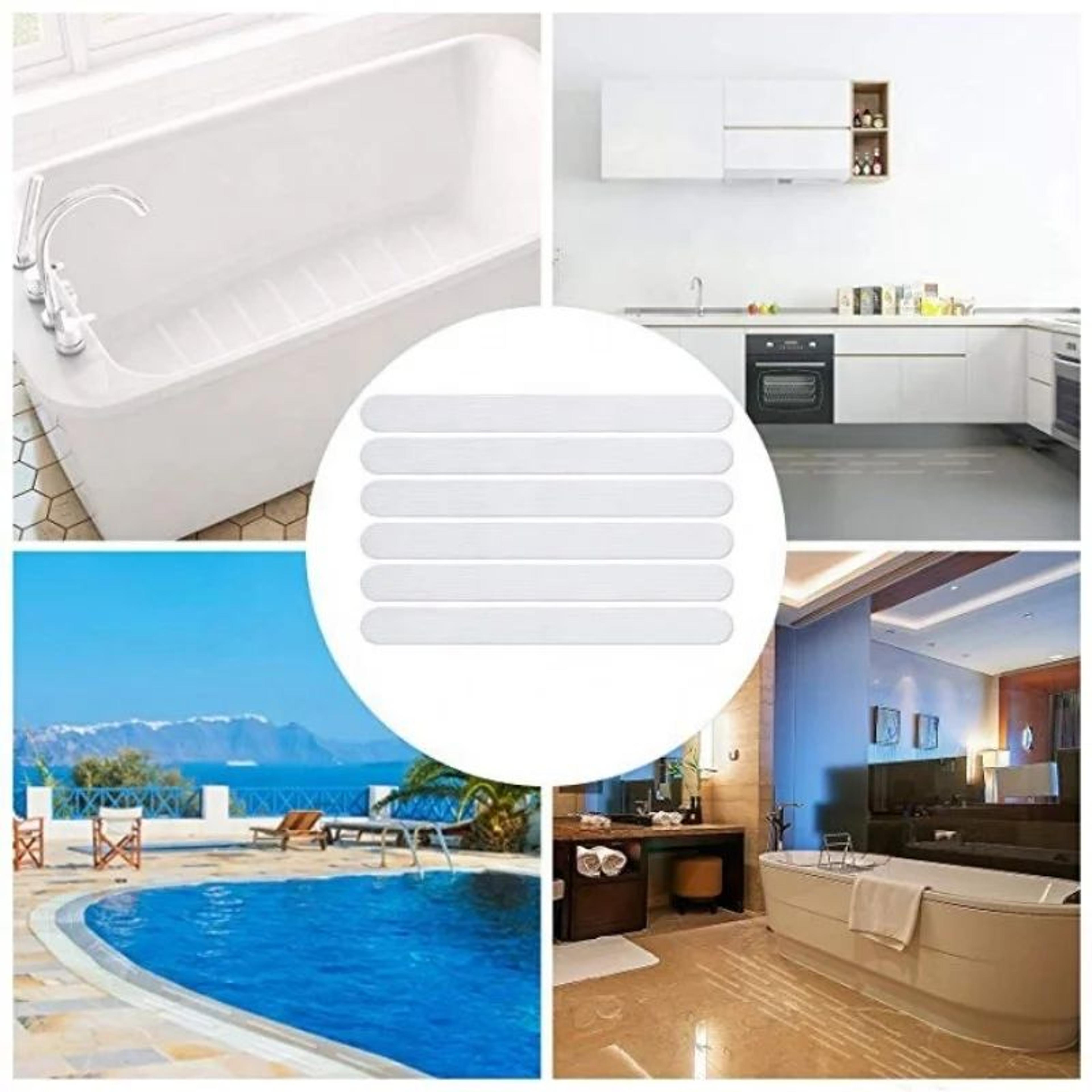 24PCS Transparent AntiSlip Shower Strips SelfAdhesive Bathtub Safety Stickers 2