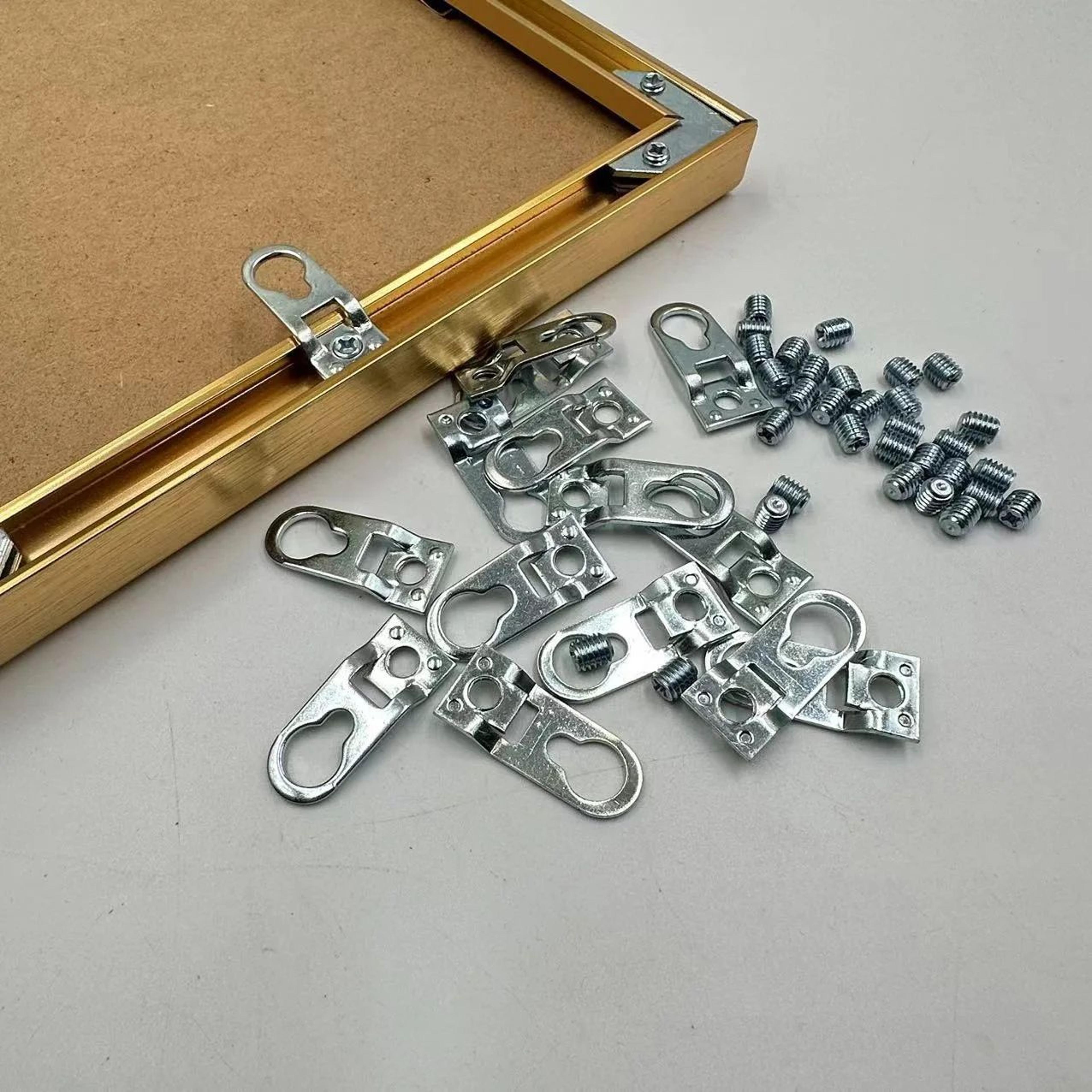 10PCS Metal Keyhole Picture Hangers For Frames Mirrors And Cabinets 1