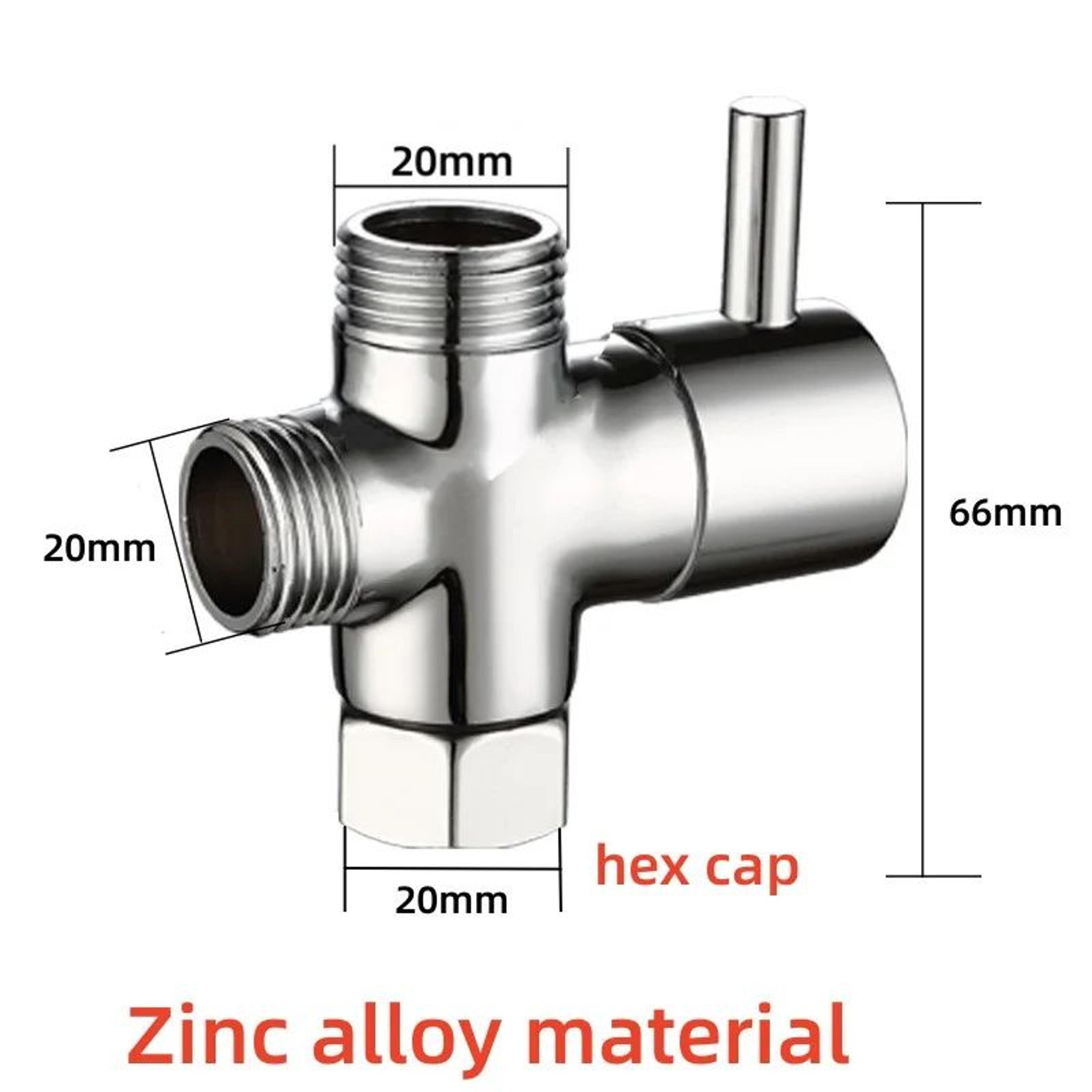 3Way TAdapter Water Diverter Valve For Bidet Sprayer Shower Head And Faucet 6