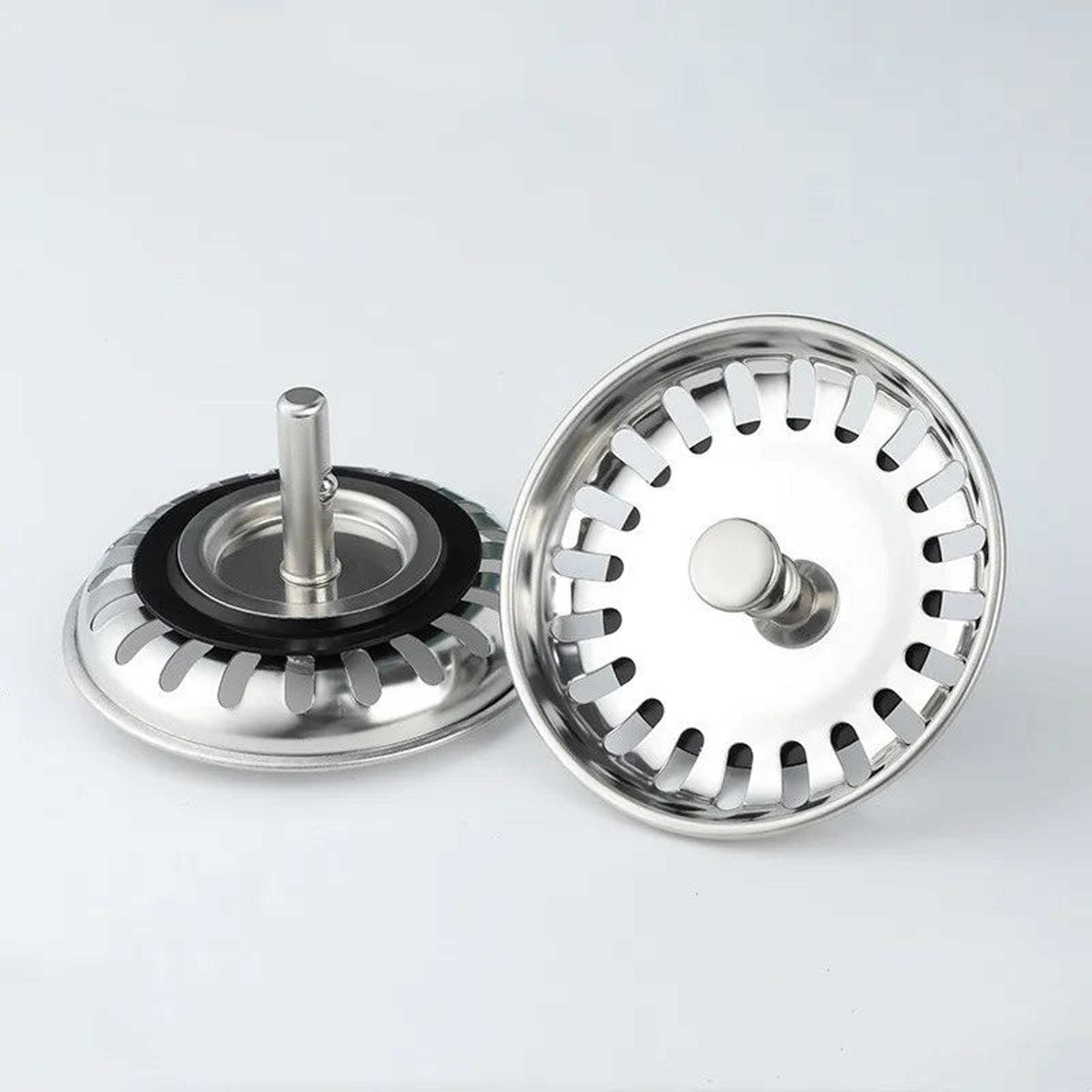 Stainless Steel Kitchen Sink Strainer Replacement Waste Plug 80mm 82mm 84mm 3