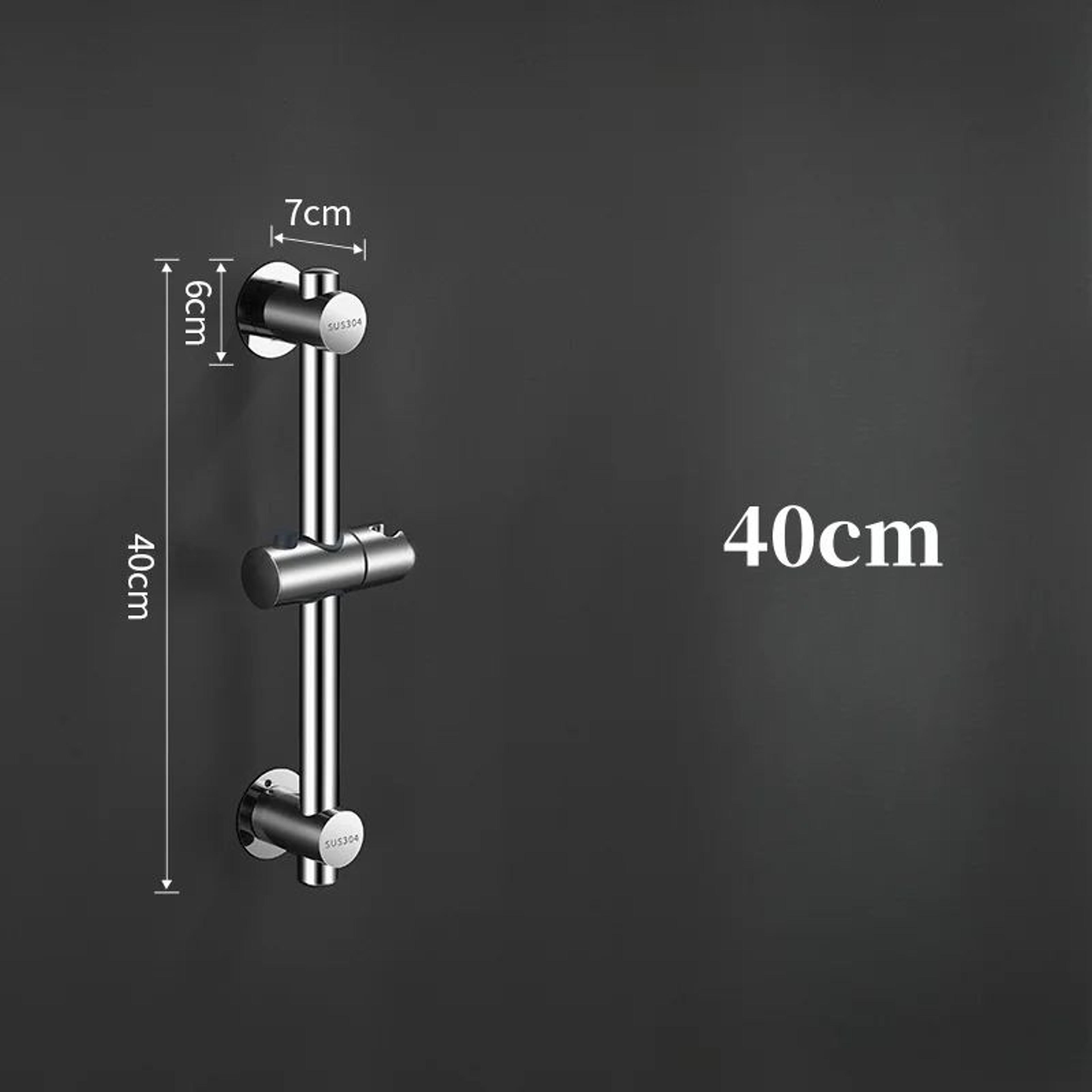 Adjustable Shower Slide Bar With Handheld Shower Head Holder 6