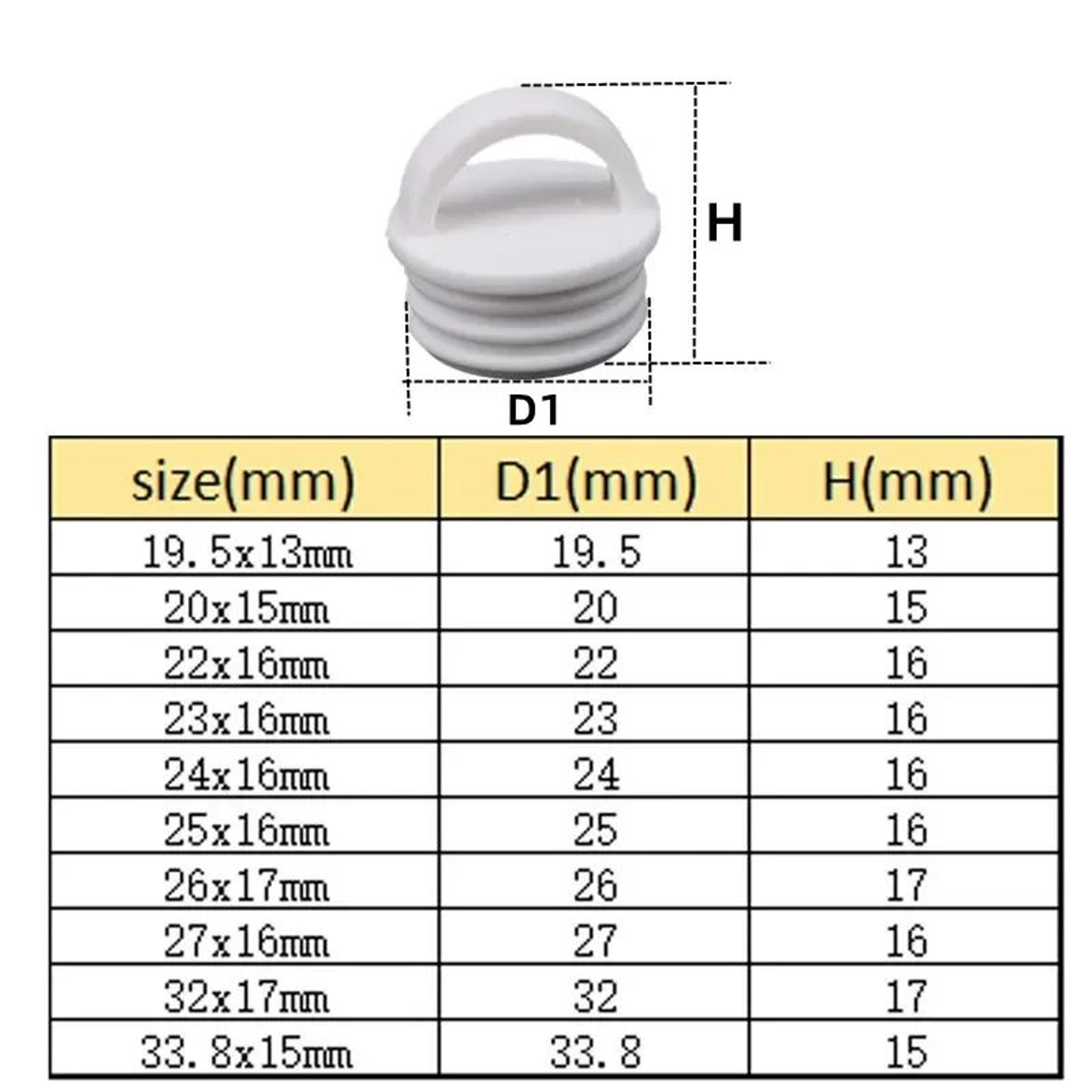 2Piece Silicone Mop Bucket Drain Stopper With Pull Handle 2