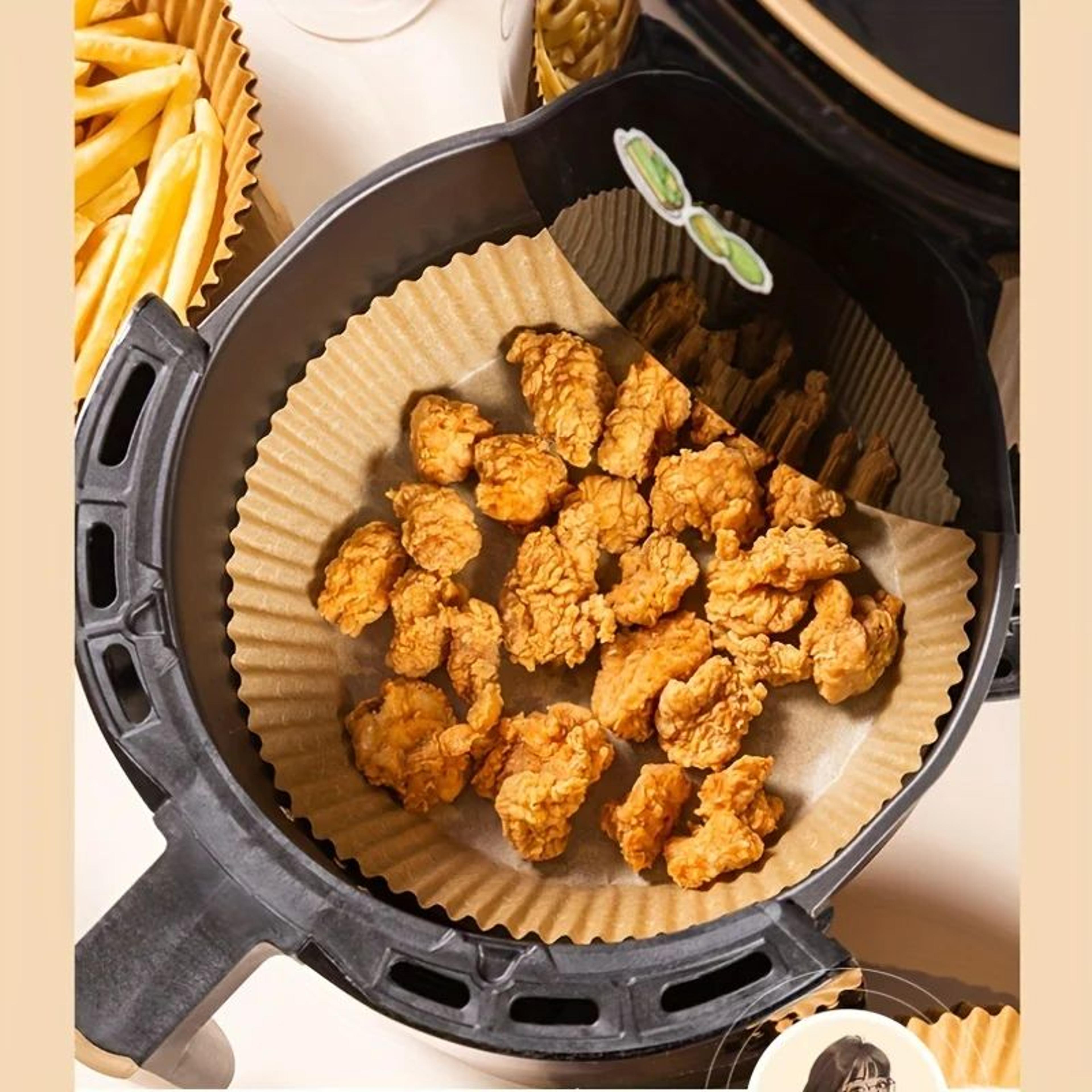 Disposable Air Fryer Paper Liners  NonStick OilProof Parchment Baking Liners 5