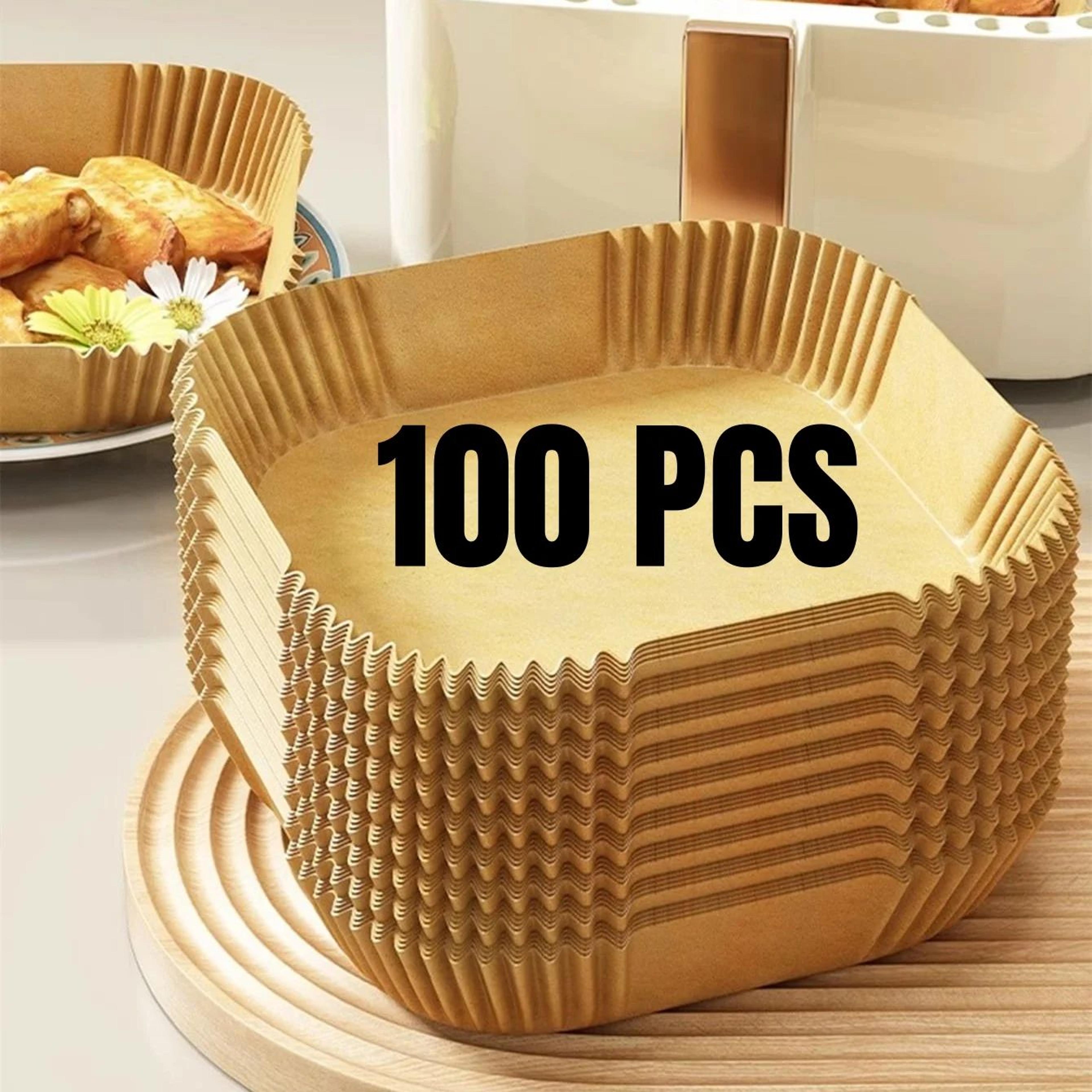 Disposable Air Fryer Paper Liners  NonStick OilProof Parchment Baking Liners 15