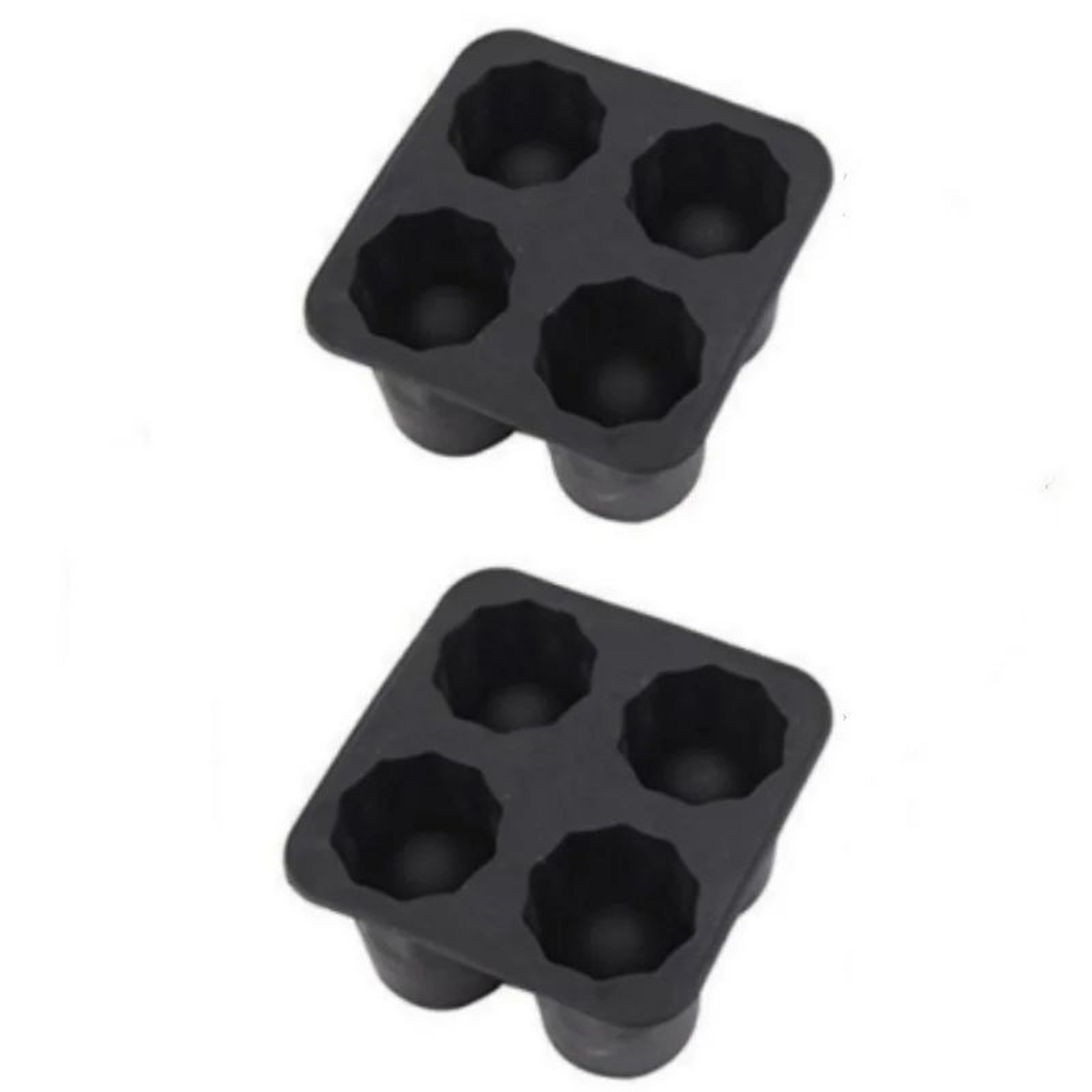 Four Hole Silicone Ice Cube Mold Round Cup Ice Maker For Whiskey And Cocktails 7