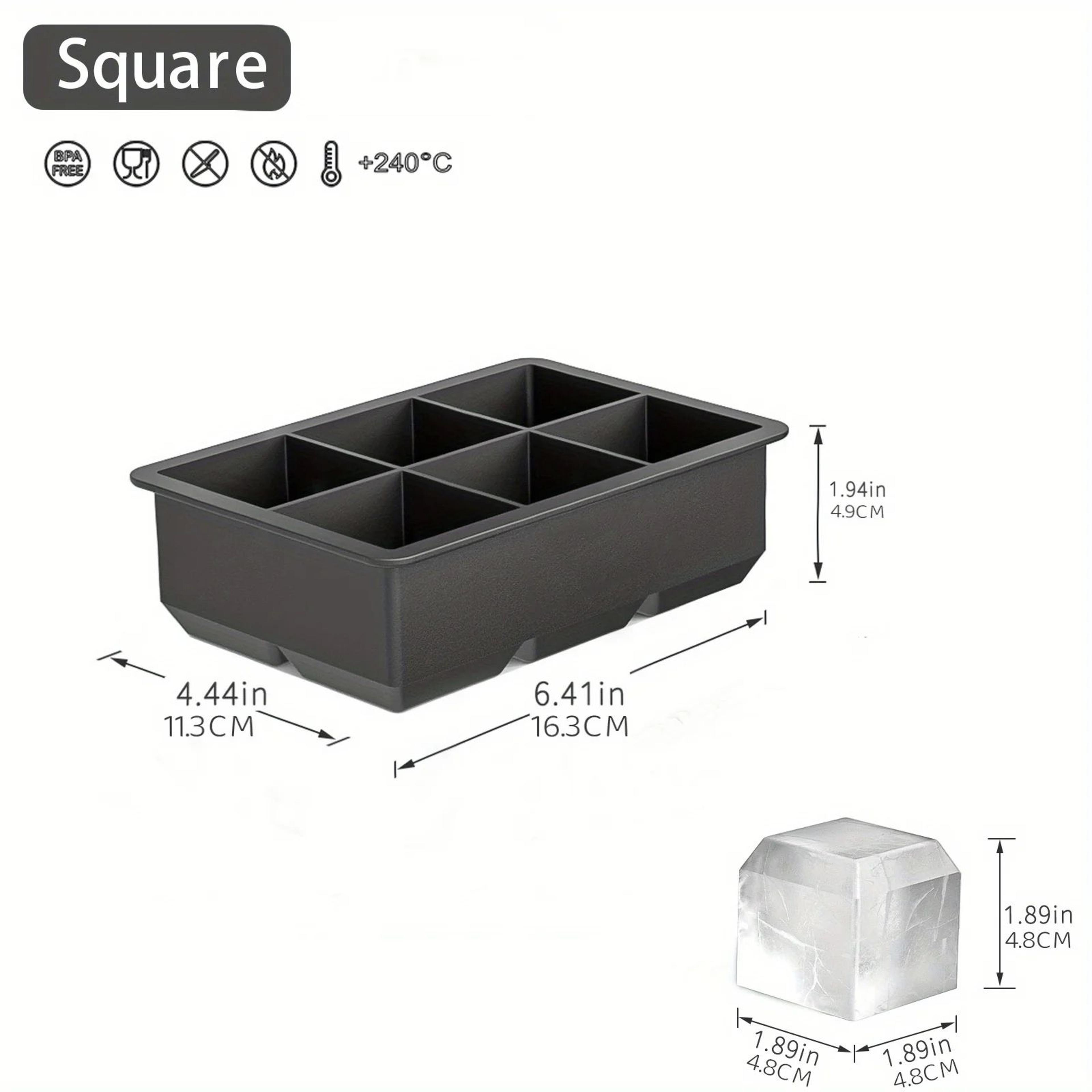 Unique Shape Silicone Ice Cube Mold For Cocktails Whiskey And Party Drinks 10
