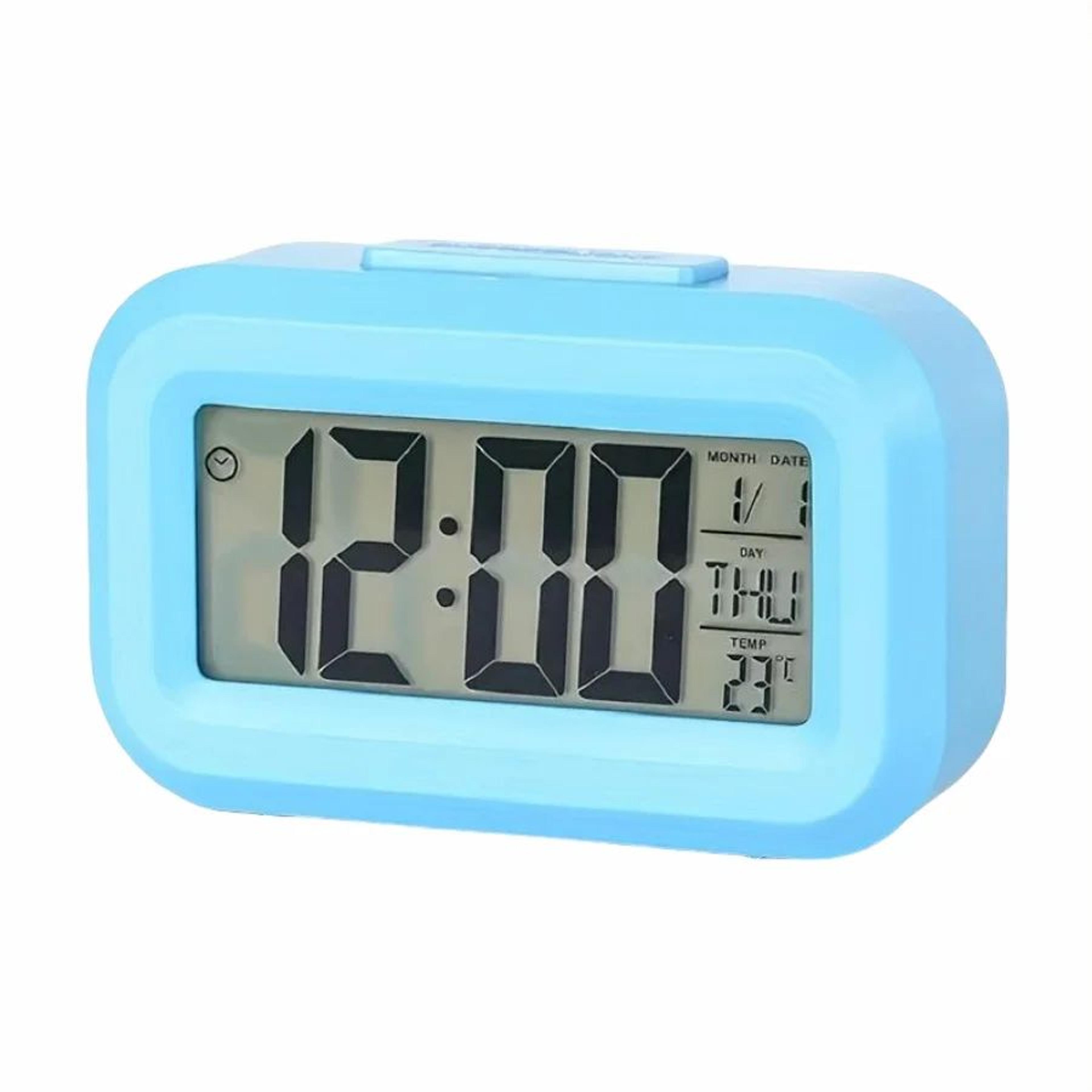 Smart Digital Alarm Clock With Large LCD Display Temperature And Calendar 15