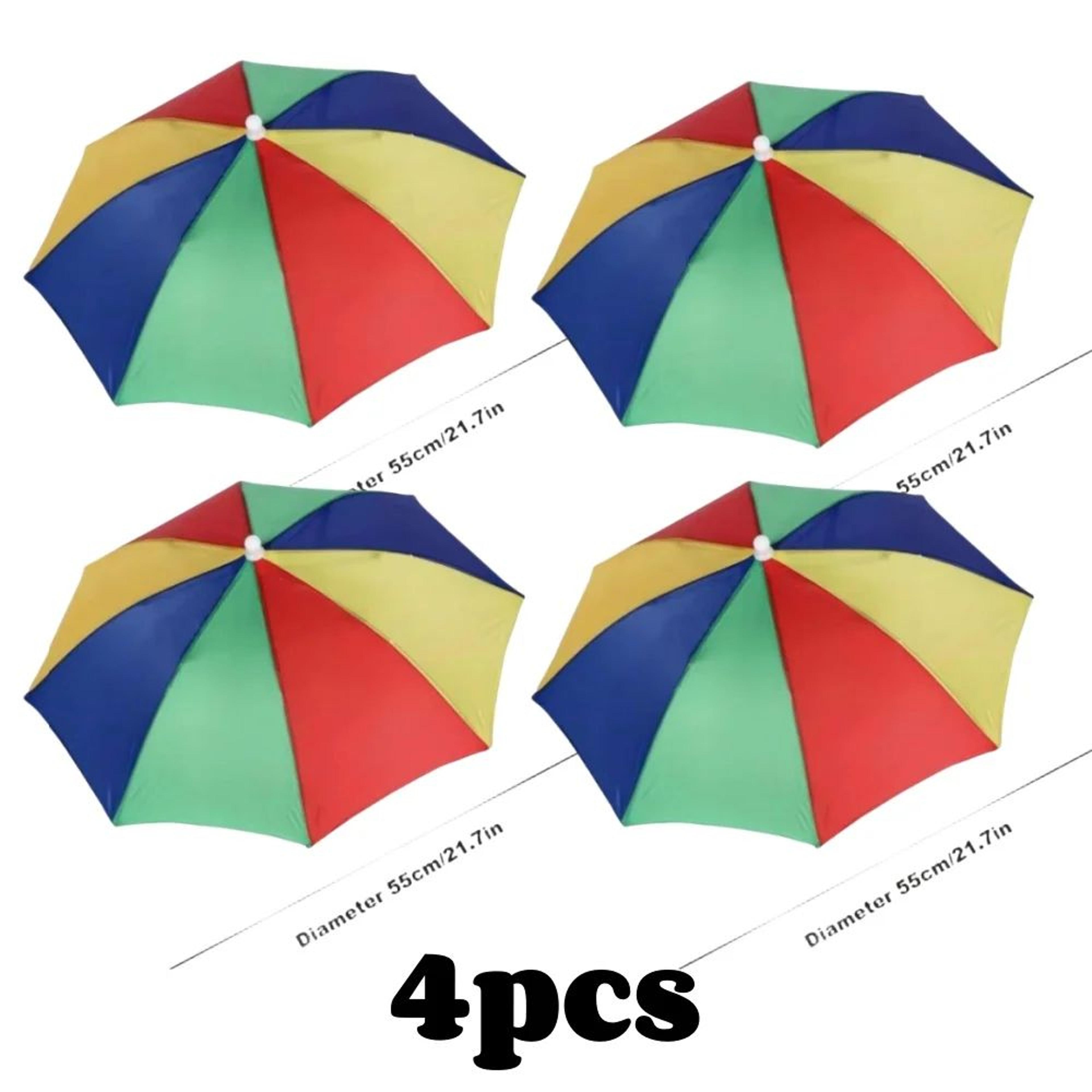 Foldable Waterproof Umbrella Hat 217 Inch HandsFree Fishing Rain Hat 10