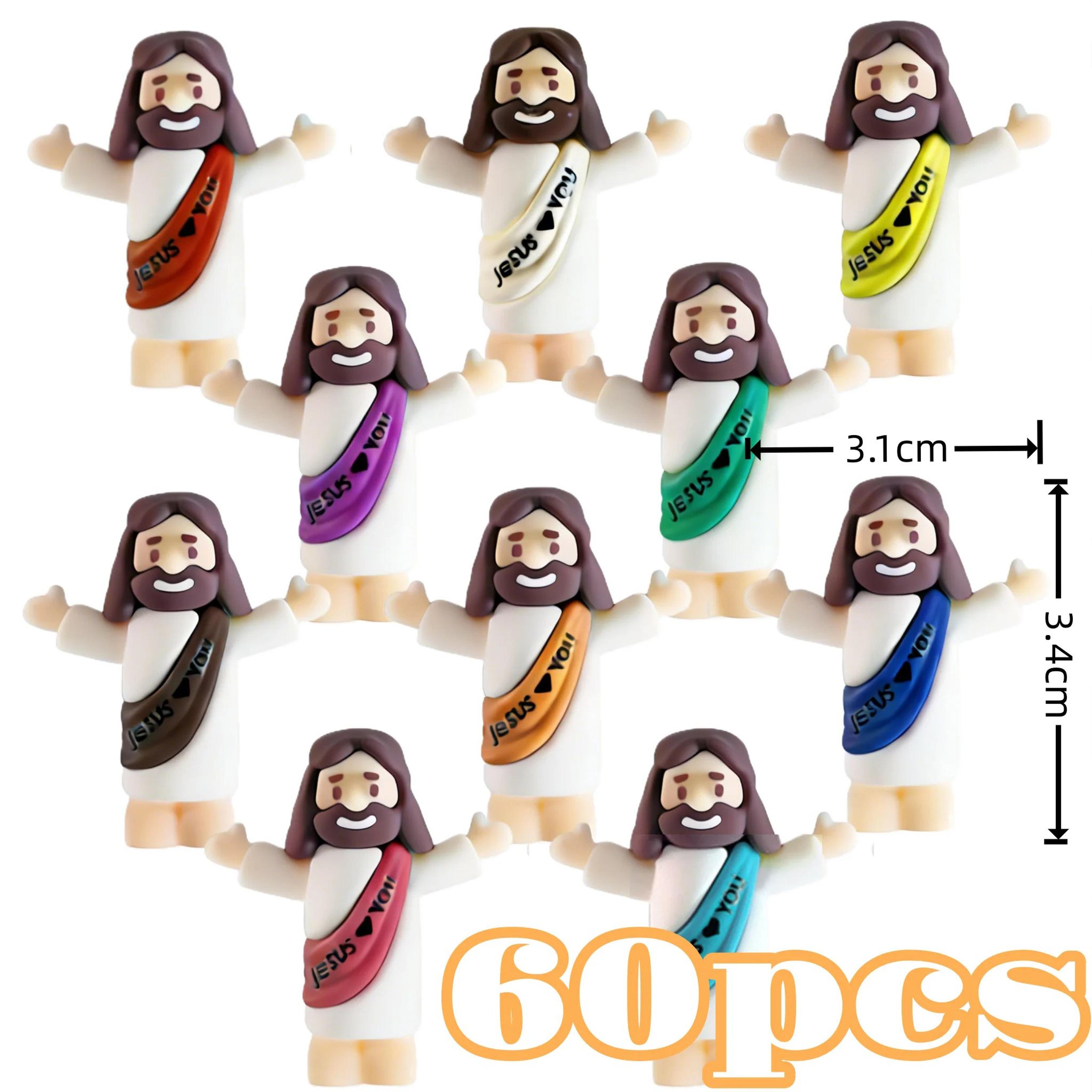 Mini Jesus Figurines Set  Jesus Loves You Christian Gifts And Holiday Decorations 8