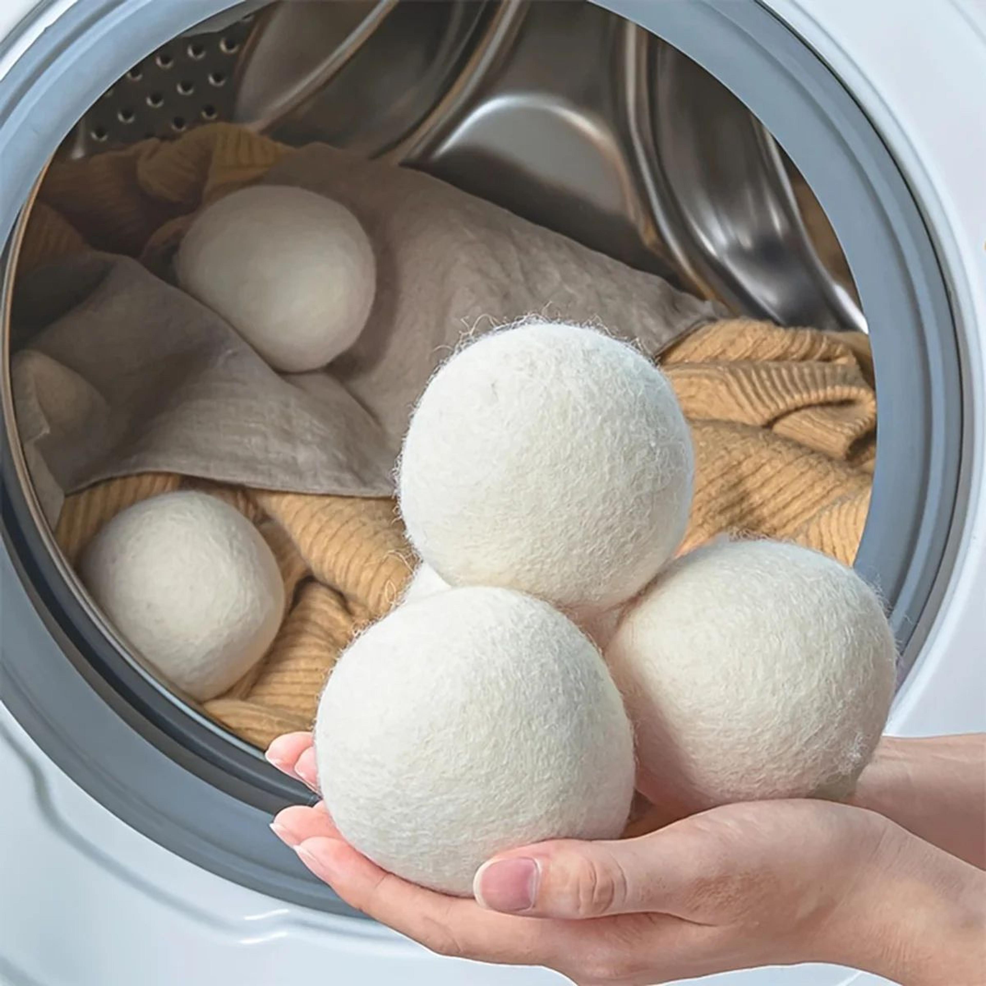 Reusable Wool Dryer Balls  Natural Fabric Softener And Wrinkle Reducer 1