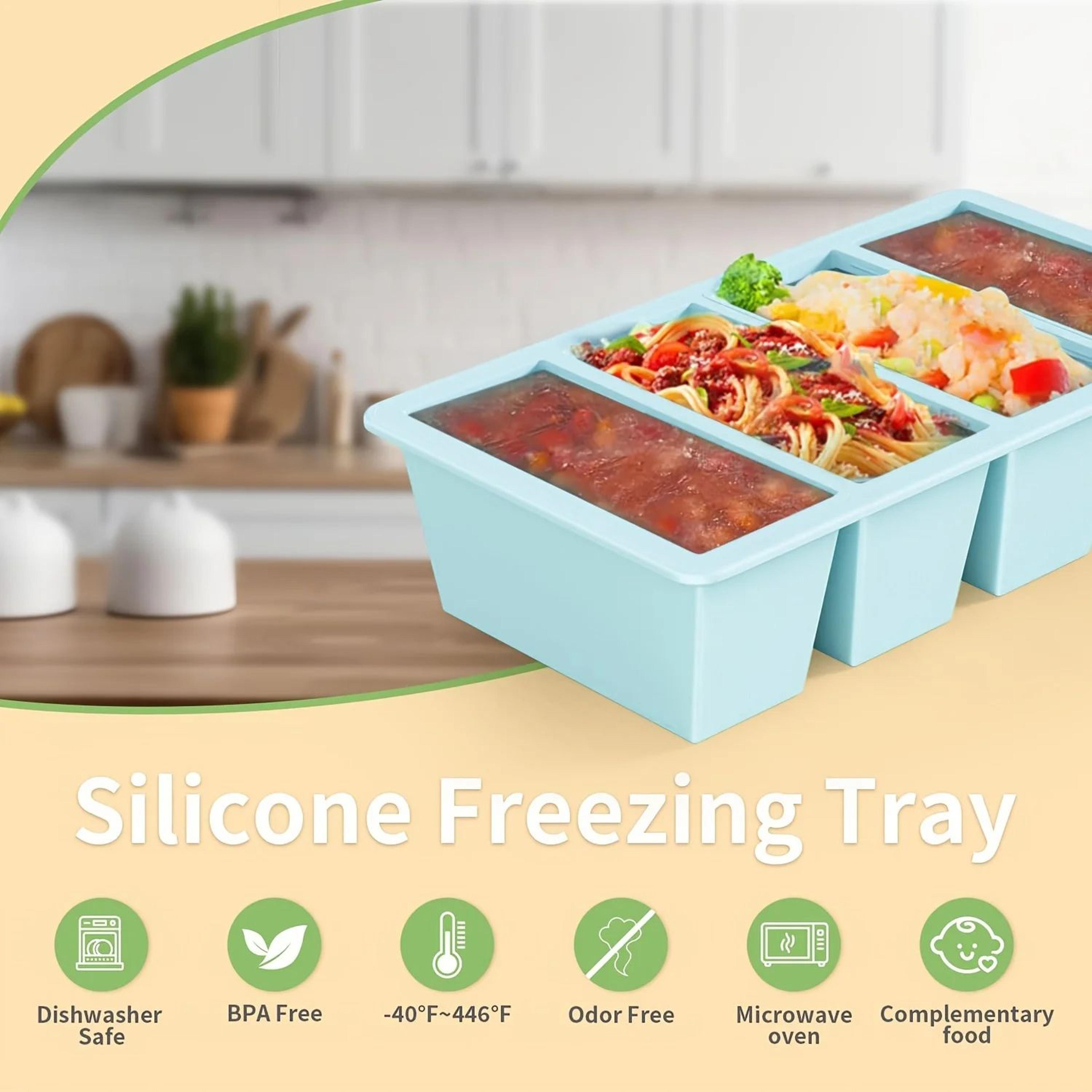 Large Rectangular Ice Cube Mold With Lid  Stackable Long Ice Cube Tray For Bottles 4