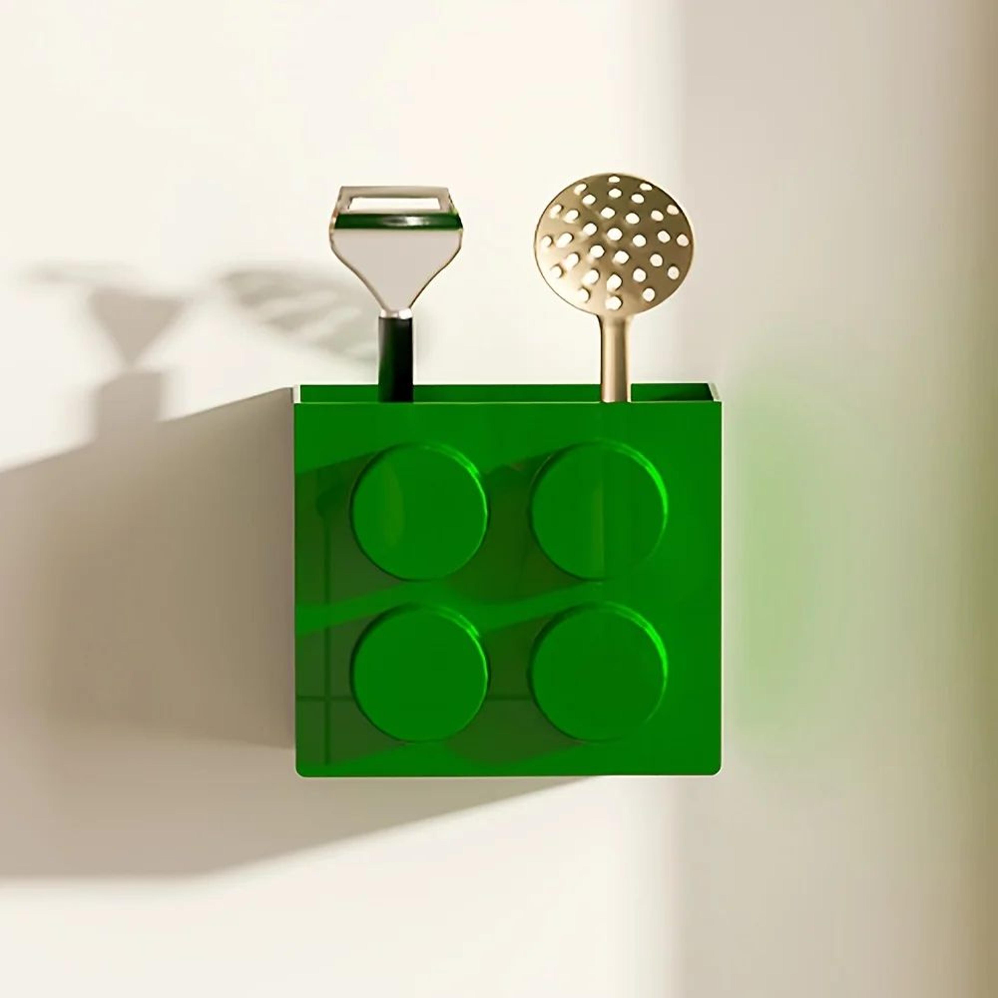 Magnetic Building Block Storage Box  Refrigerator Organizer And SpaceSaving Holder 17