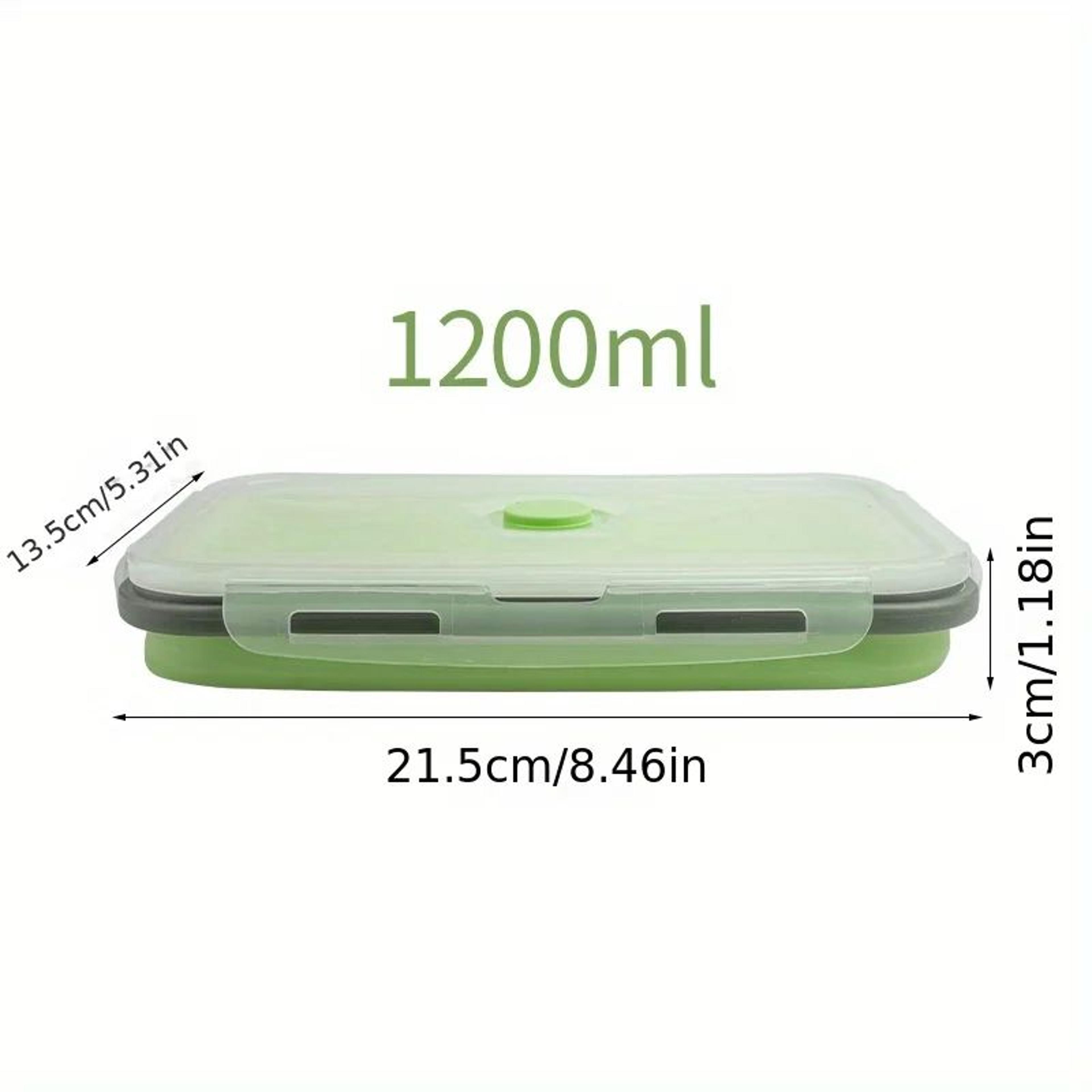 Collapsible Silicone Food Storage Container  Stackable Microwaveable Lunch Box 7