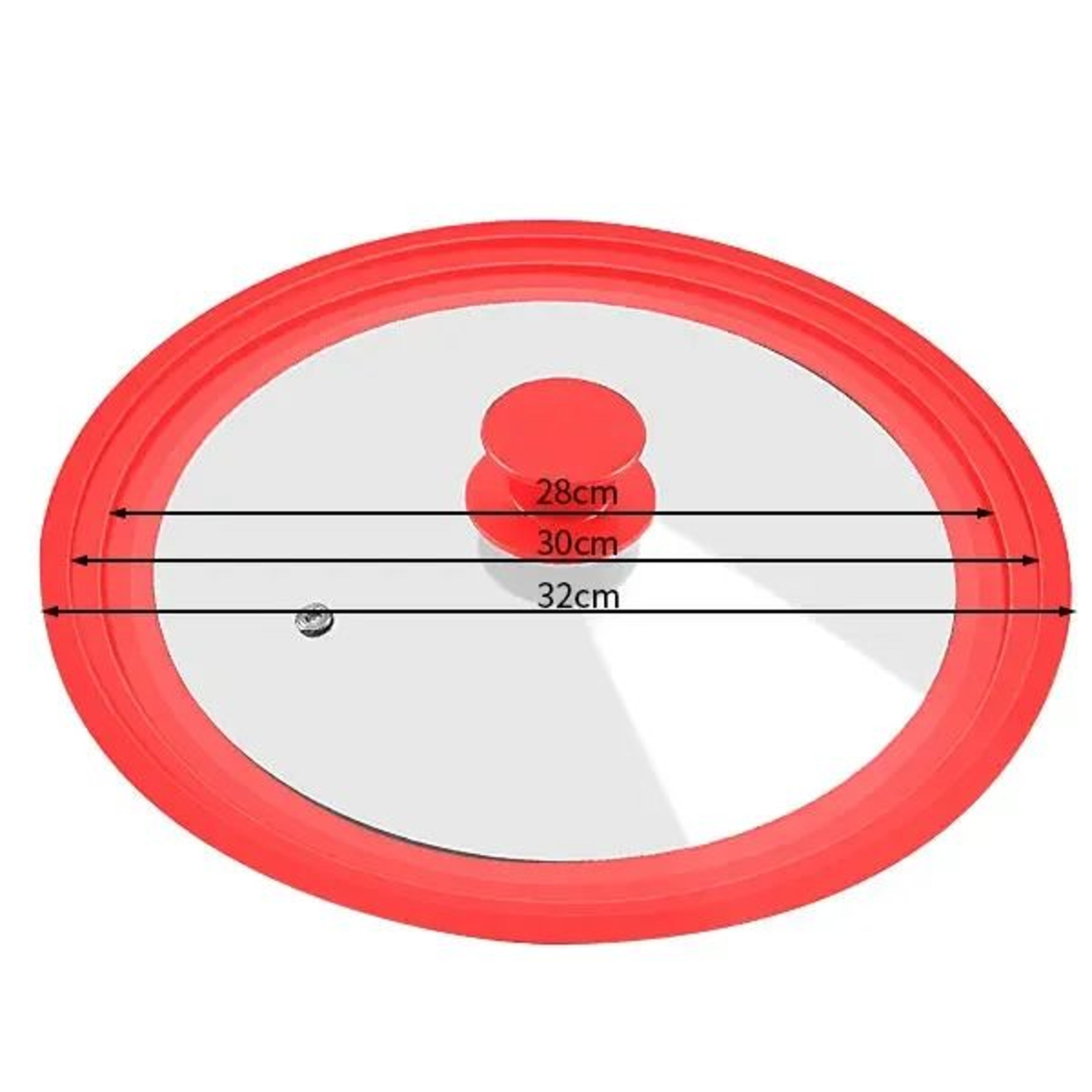 Universal Silicone Glass Pan Lid For Pots Pans And Skillets 1632cm 9