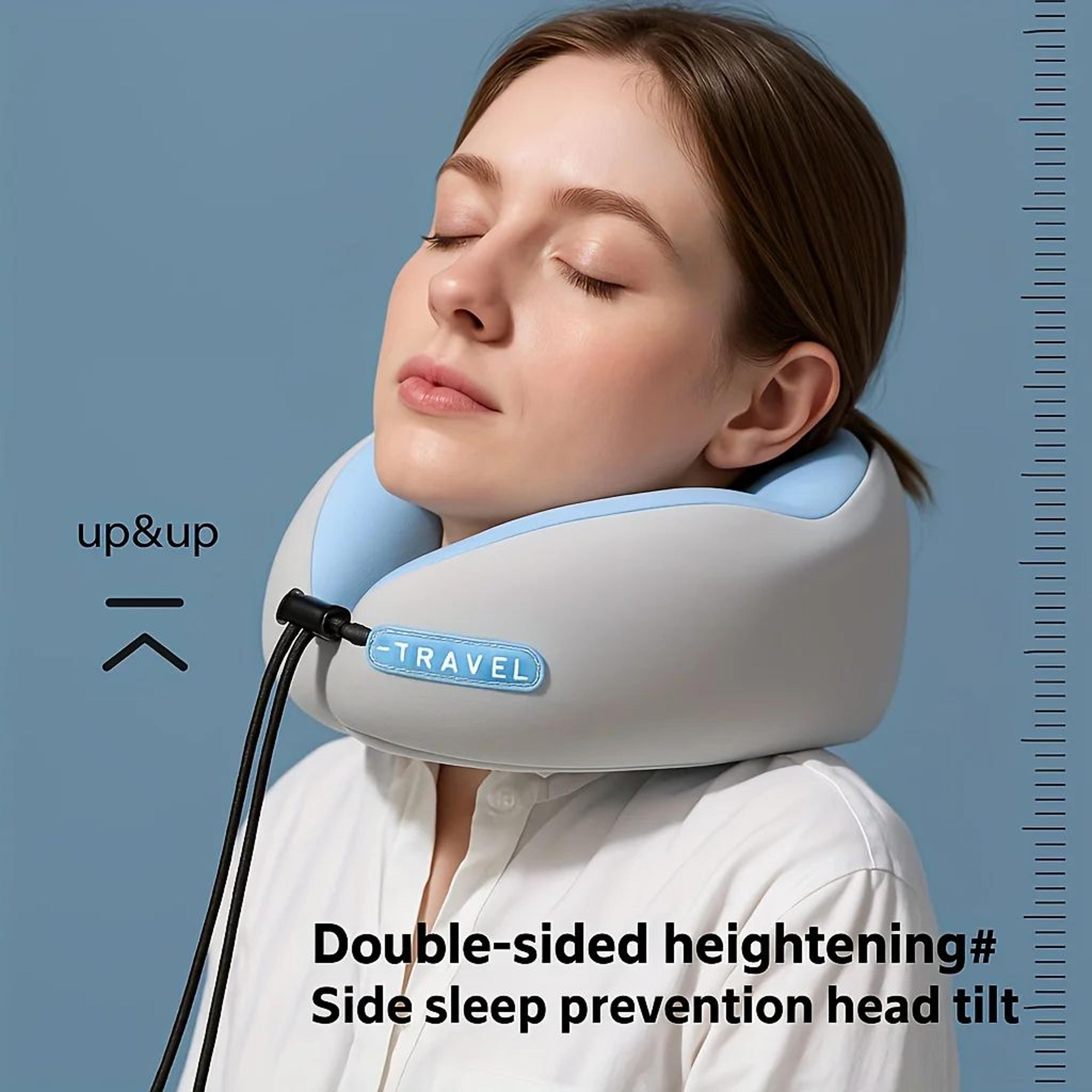 UShaped Memory Foam Travel Neck Pillow For Airplane And Car Neck Support 3