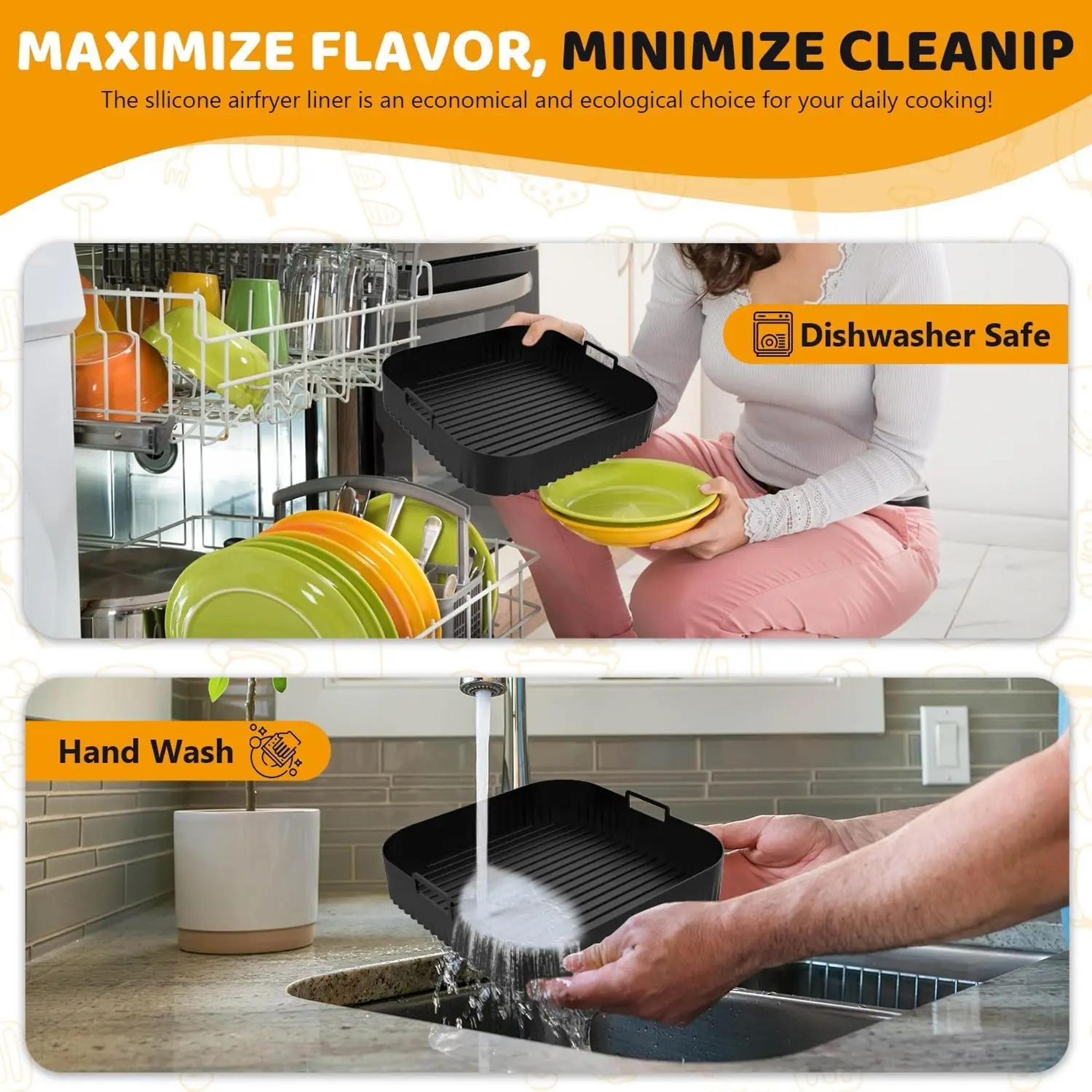 26cm Reusable Air Fryer Silicone Liner For Moulinex Easy Fry XL 3