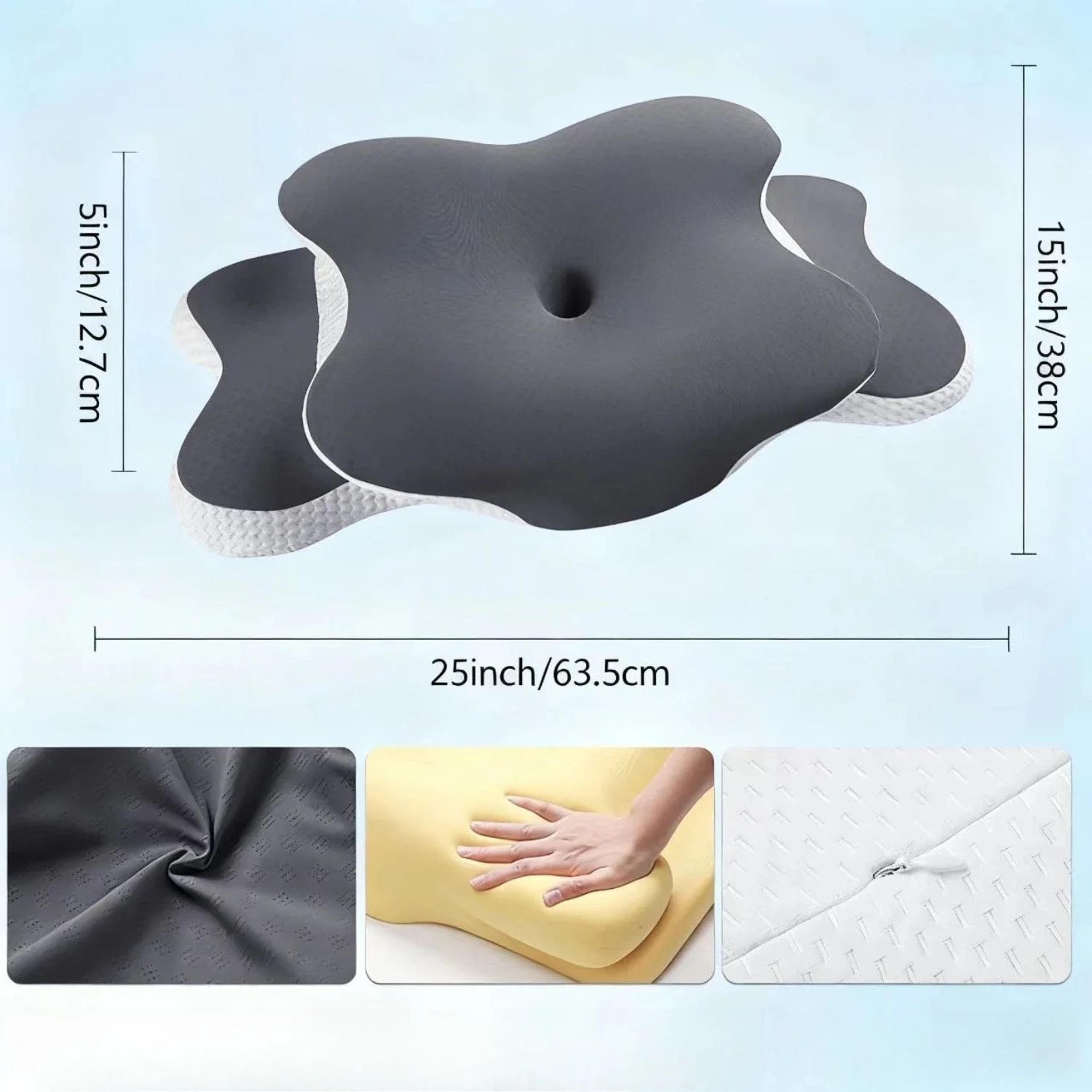 Cooling Cervical Memory Foam Pillowcase Breathable Pillow Protector Cover 4
