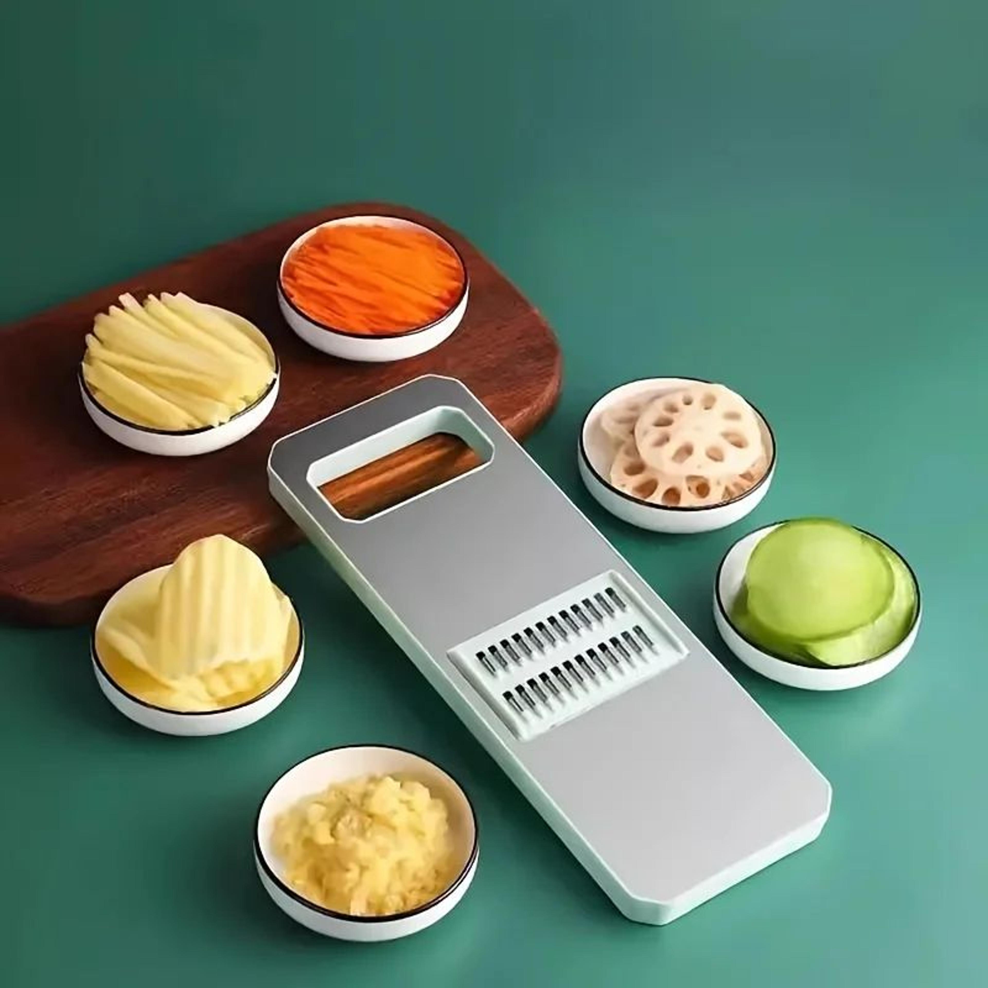 7PCS Multifunctional Vegetable Slicer And Grater Set With Interchangeable Blades 4