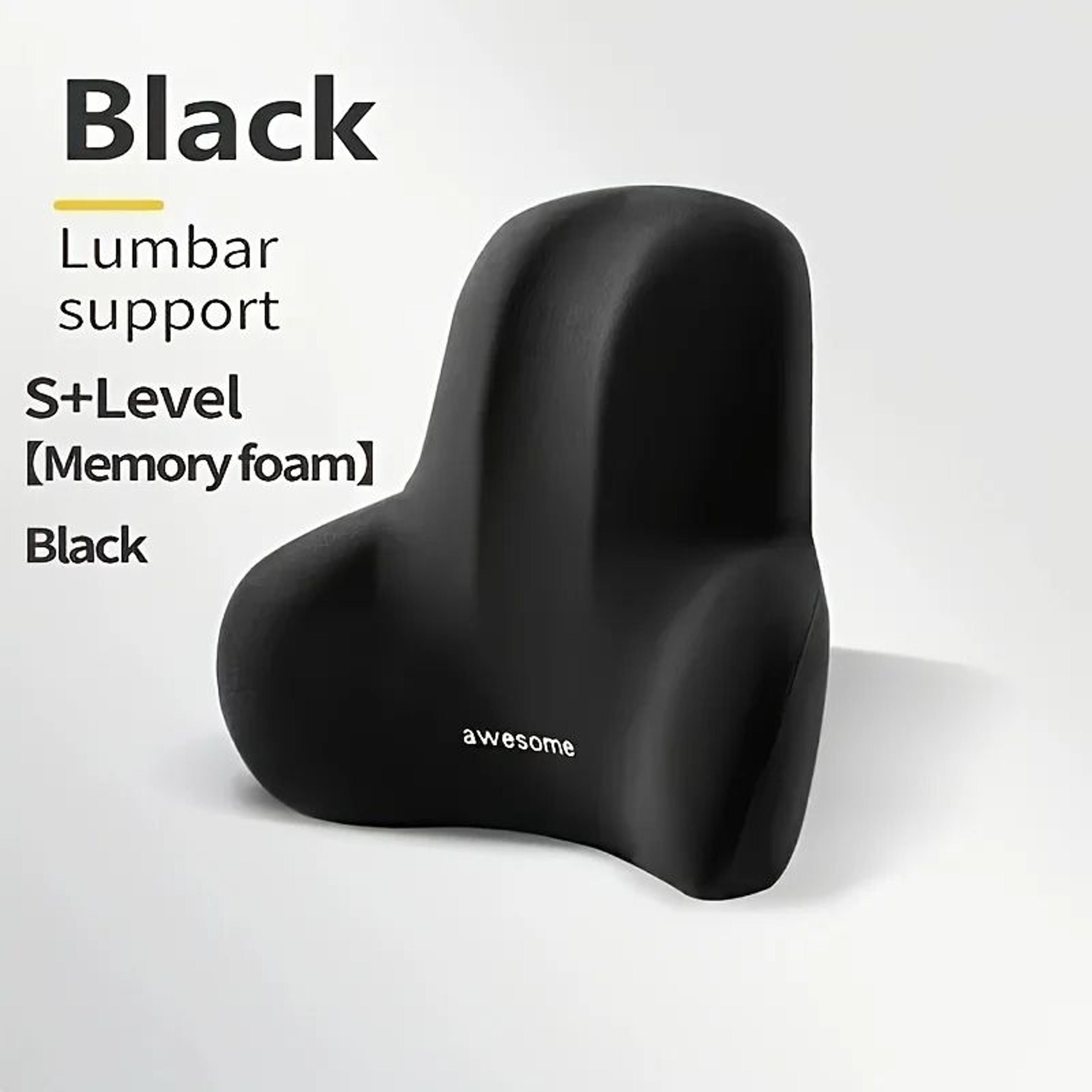 Memory Foam Lumbar Support Pillow For Office Chair Car And Gaming Seat 7