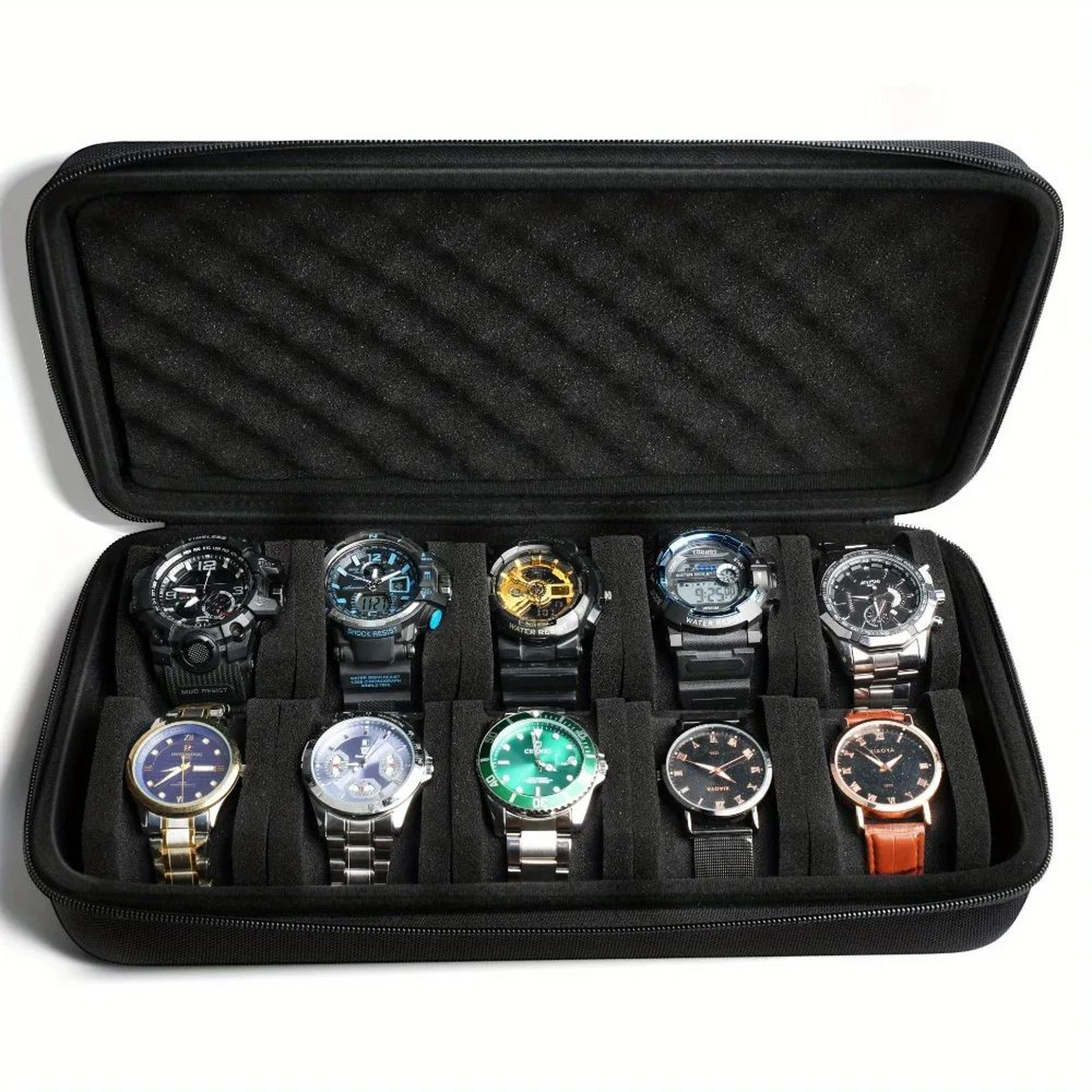 510 Slot Hard Shell Watch Storage Box And Travel Organizer 3
