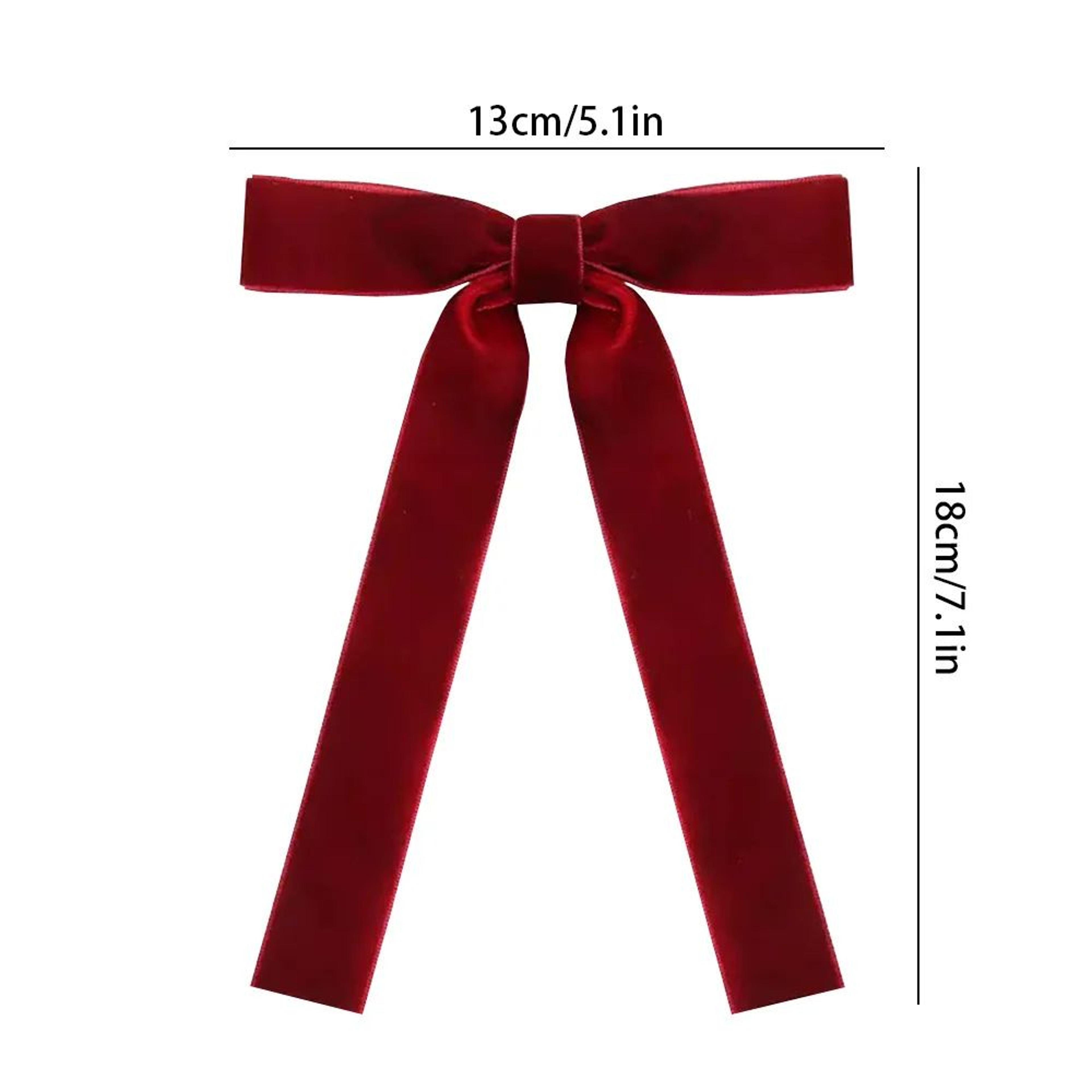 12PCS Vintage Velvet Christmas Bows For Tree Decor And Gift Wrapping 15
