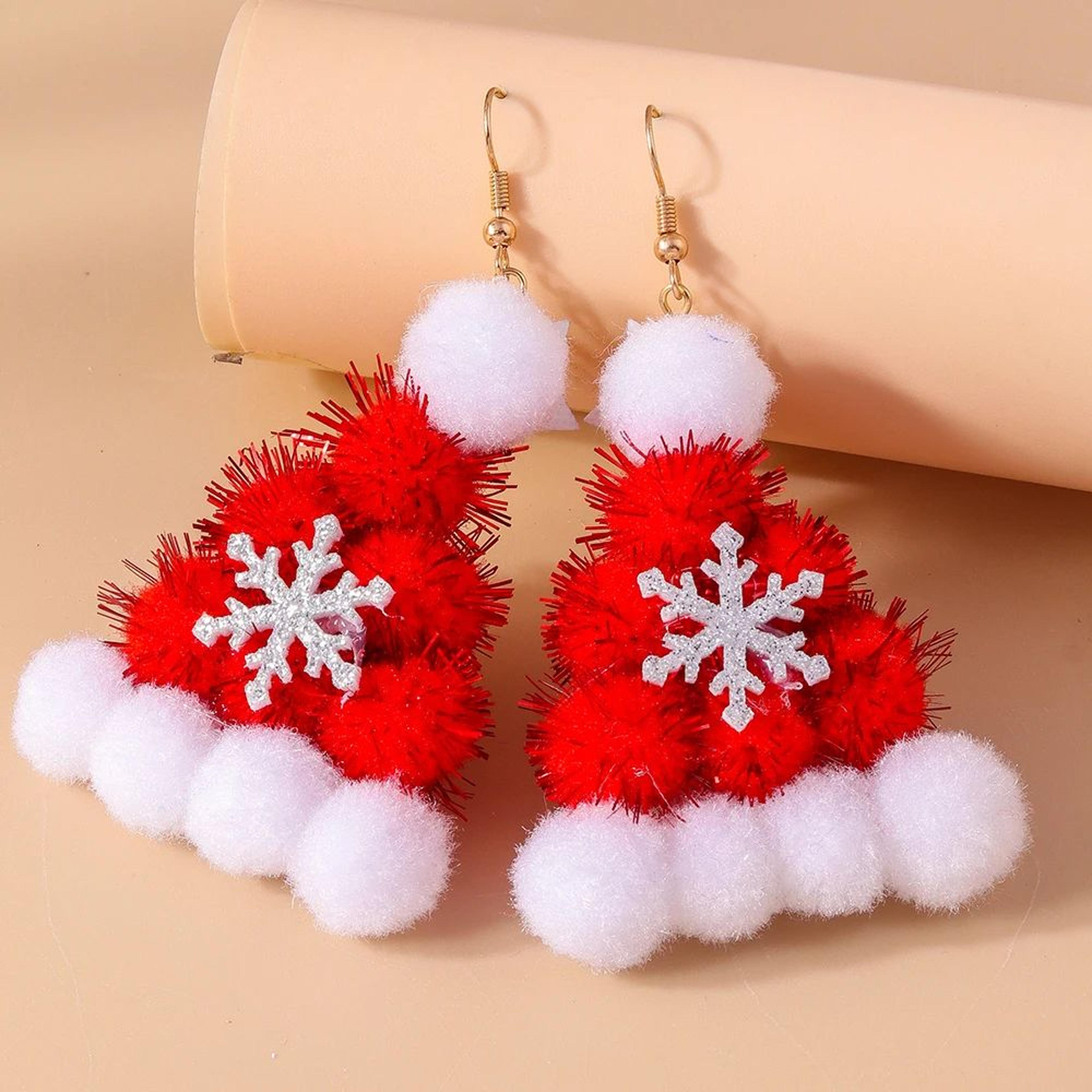 Lucky Star Christmas Tree Dangle Earrings For Women 3