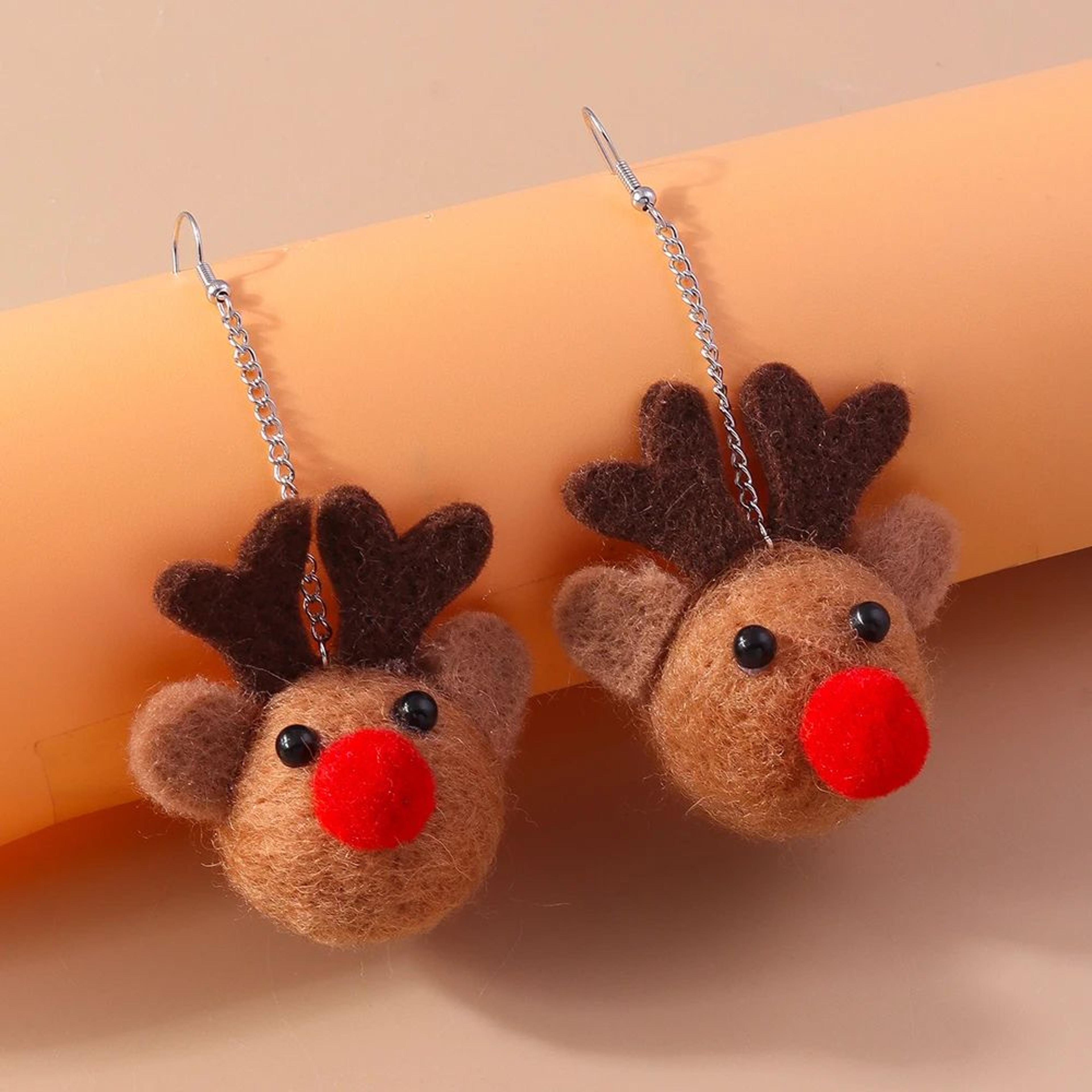 Lucky Star Christmas Tree Dangle Earrings For Women 16