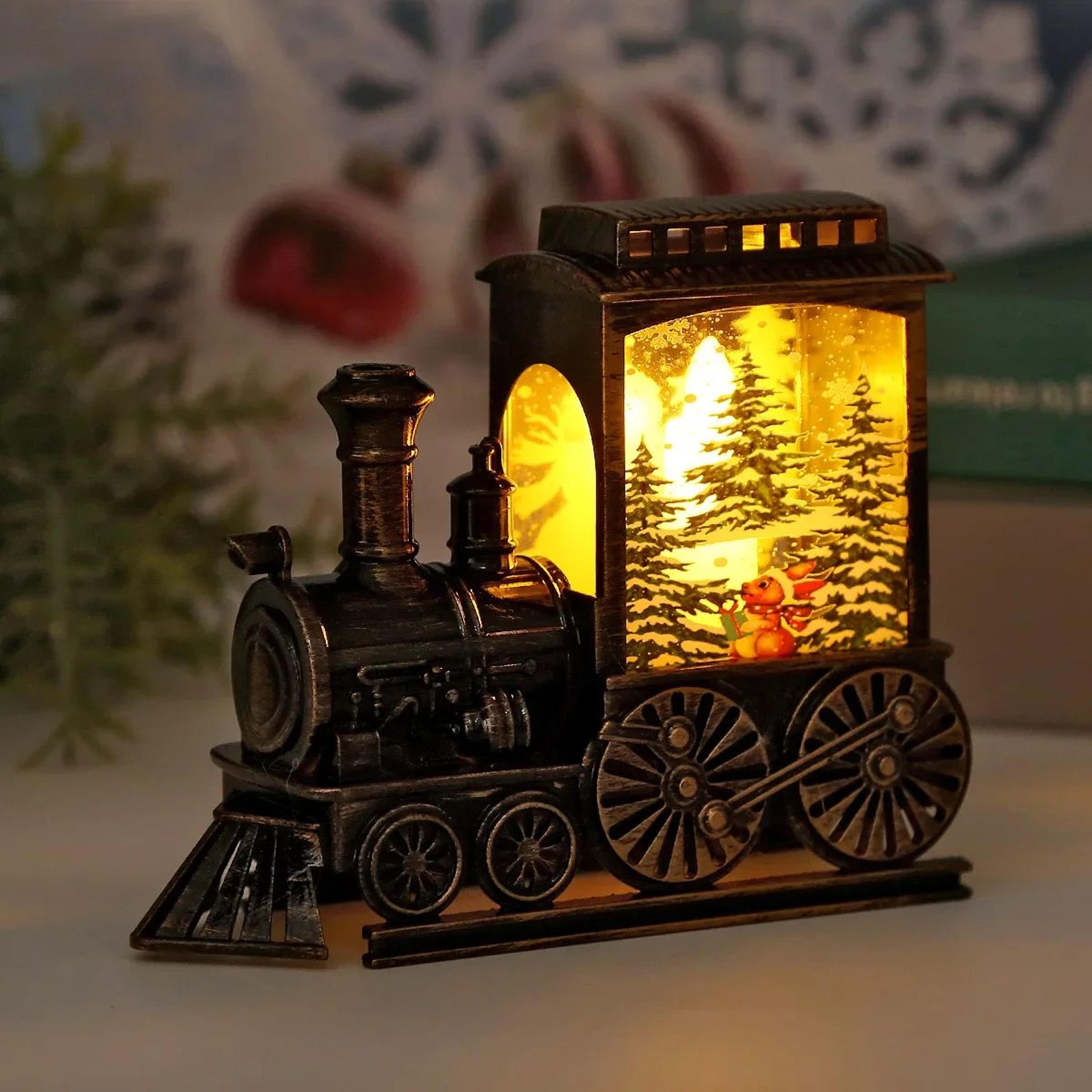 Vintage Train LED Night Light Battery Powered Christmas Lantern 5