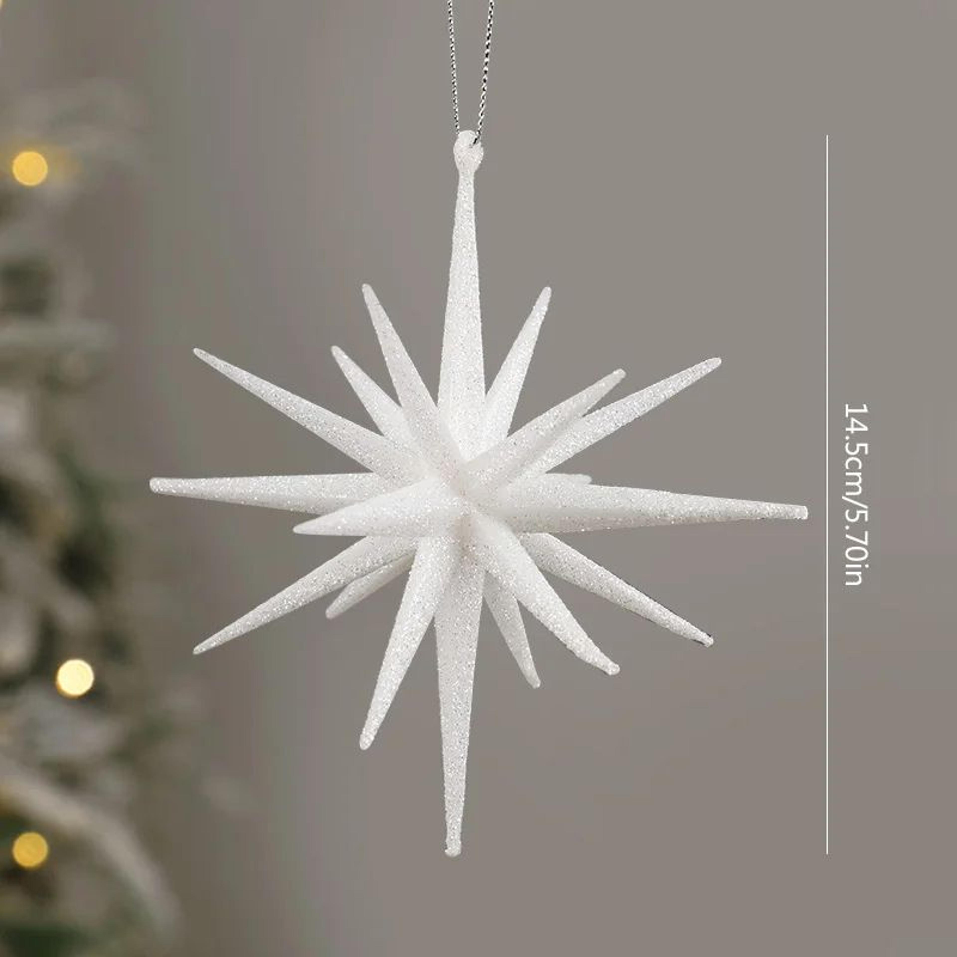 Glitter Exploding Star Christmas Ornament  Hanging Star Tree Decoration 10