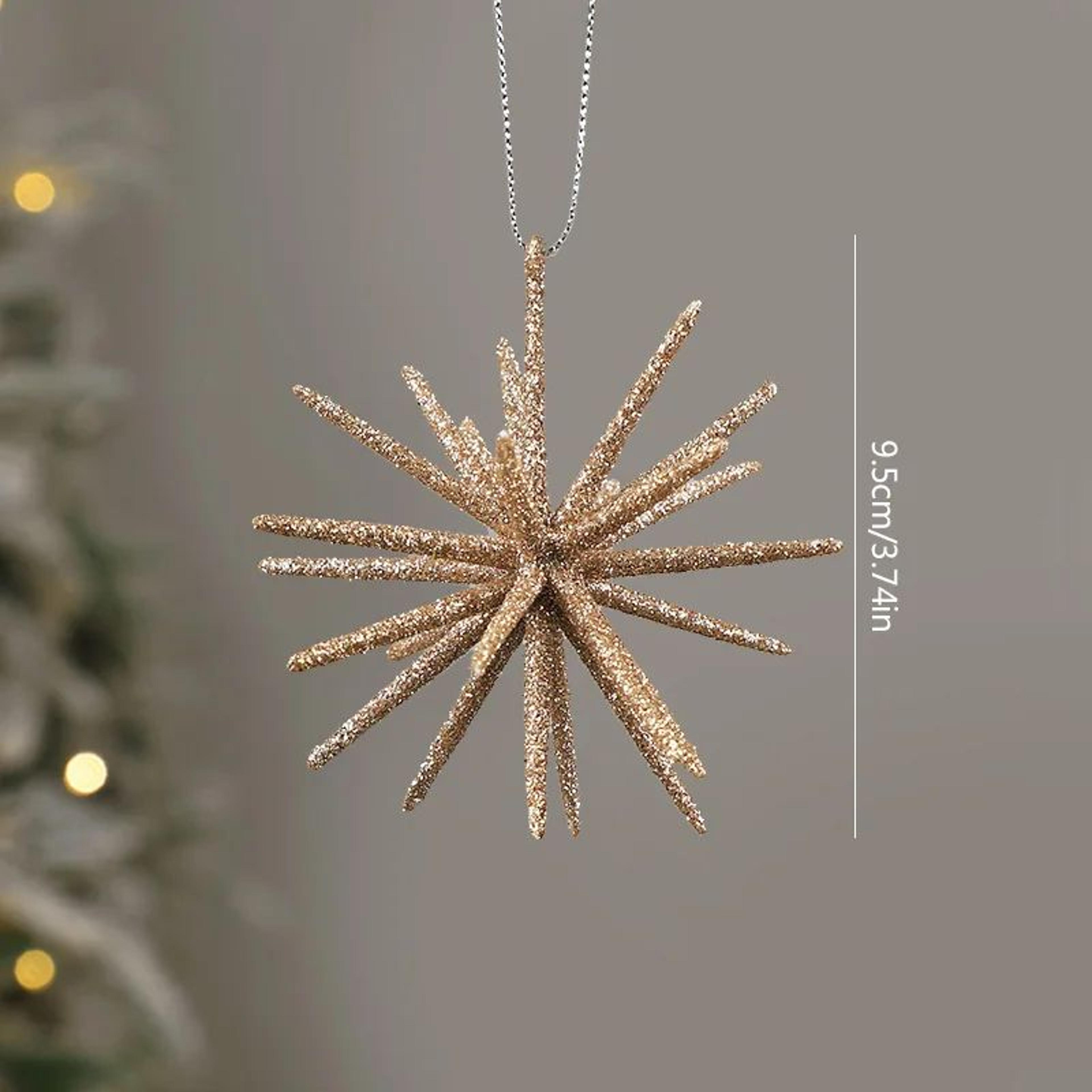 Glitter Exploding Star Christmas Ornament  Hanging Star Tree Decoration 6