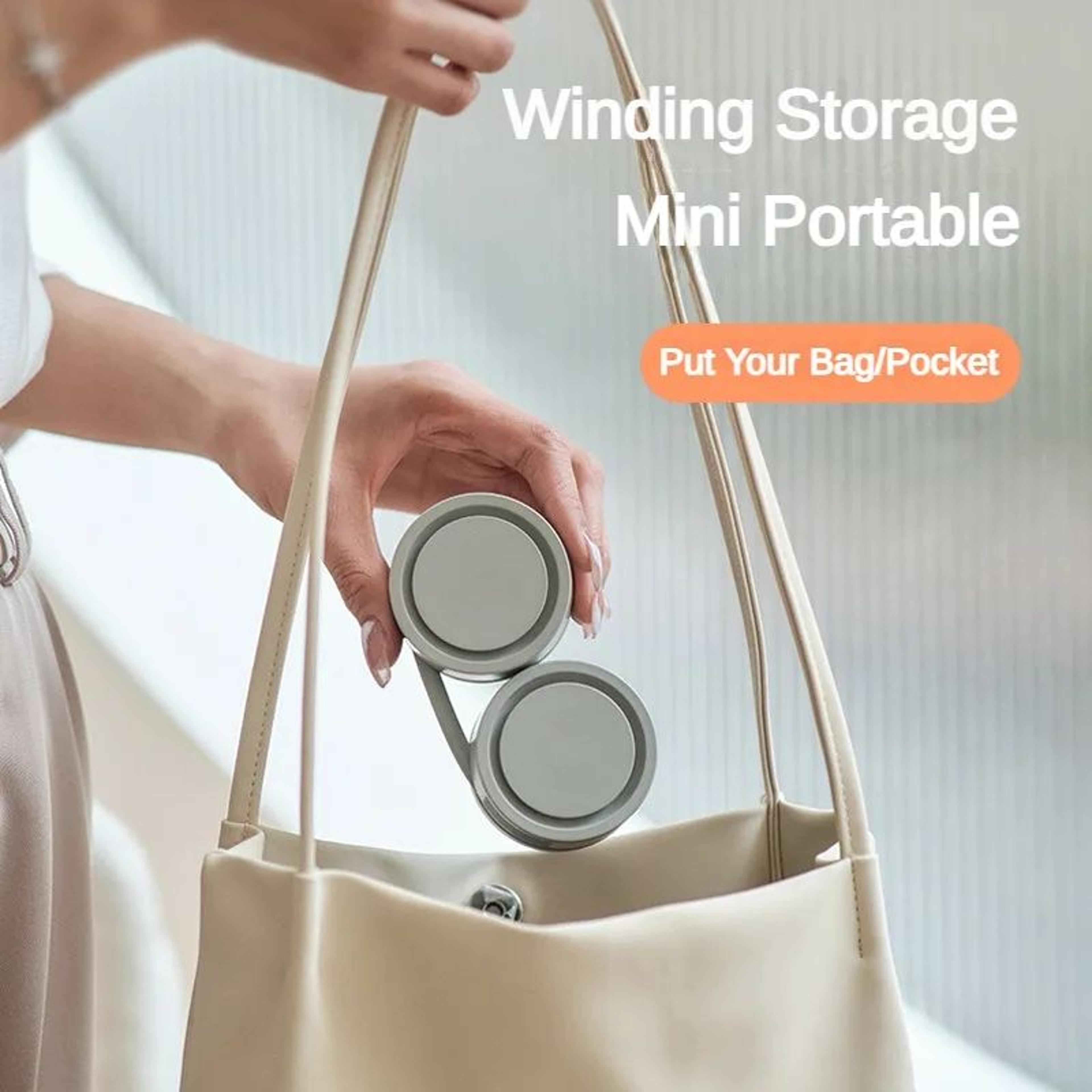 360 Bendable Portable Neck Fan  Bladeless Rechargeable Personal Fan 1