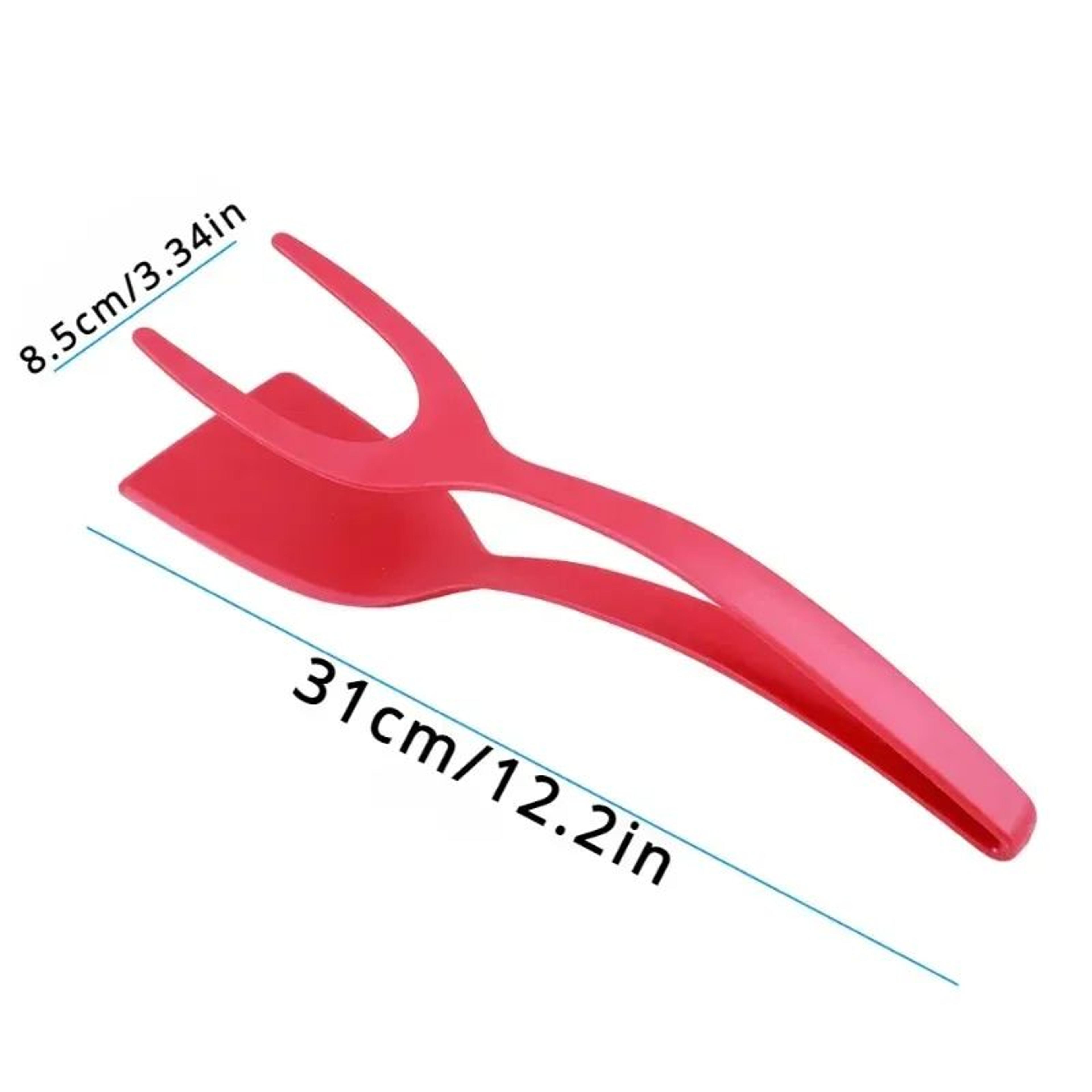 2in1 Grip And Flip Spatula Tongs NonStick Egg And Pancake Turner 3