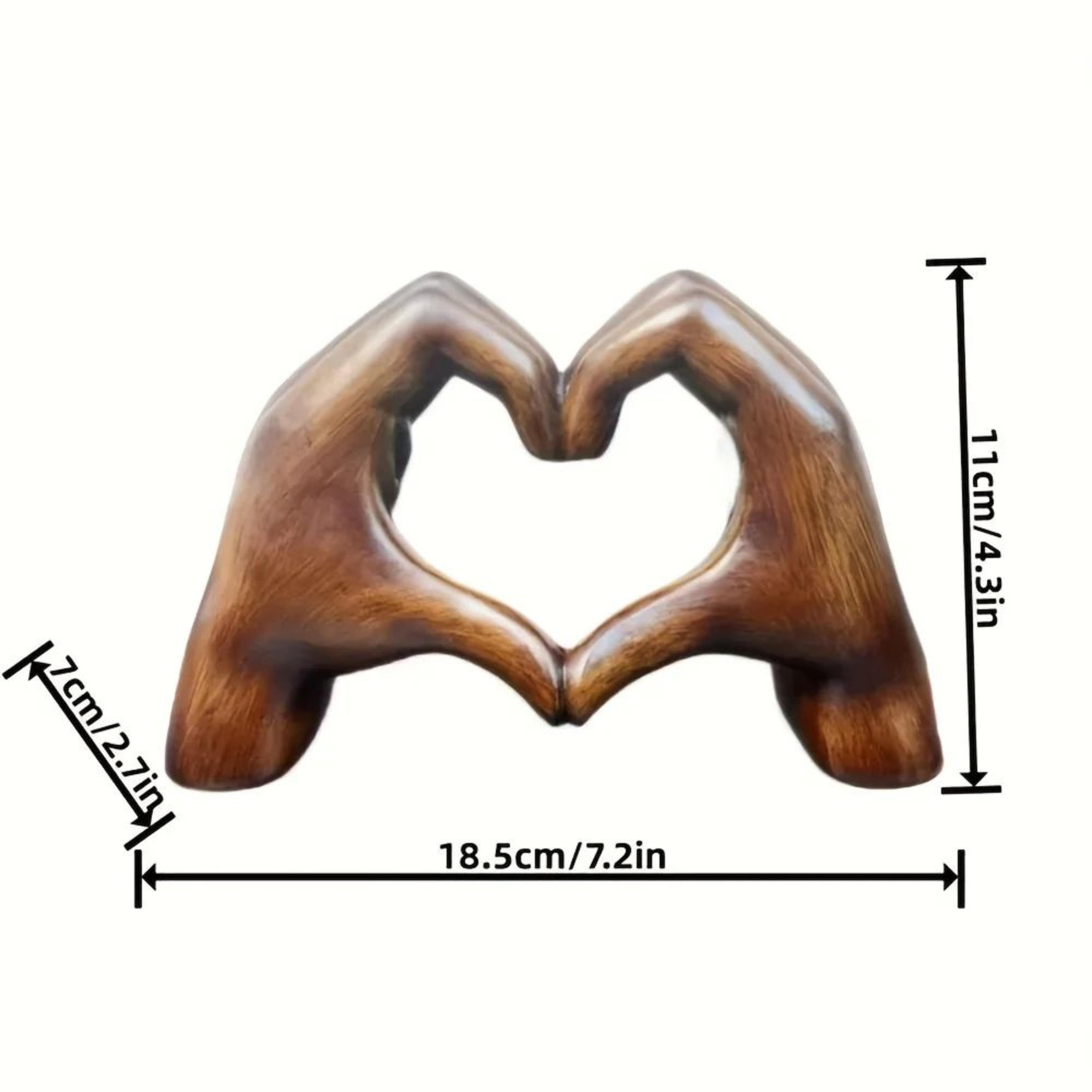 Modern Eternal Heart Sculpture  Handmade Resin Love Art Home Decor 3