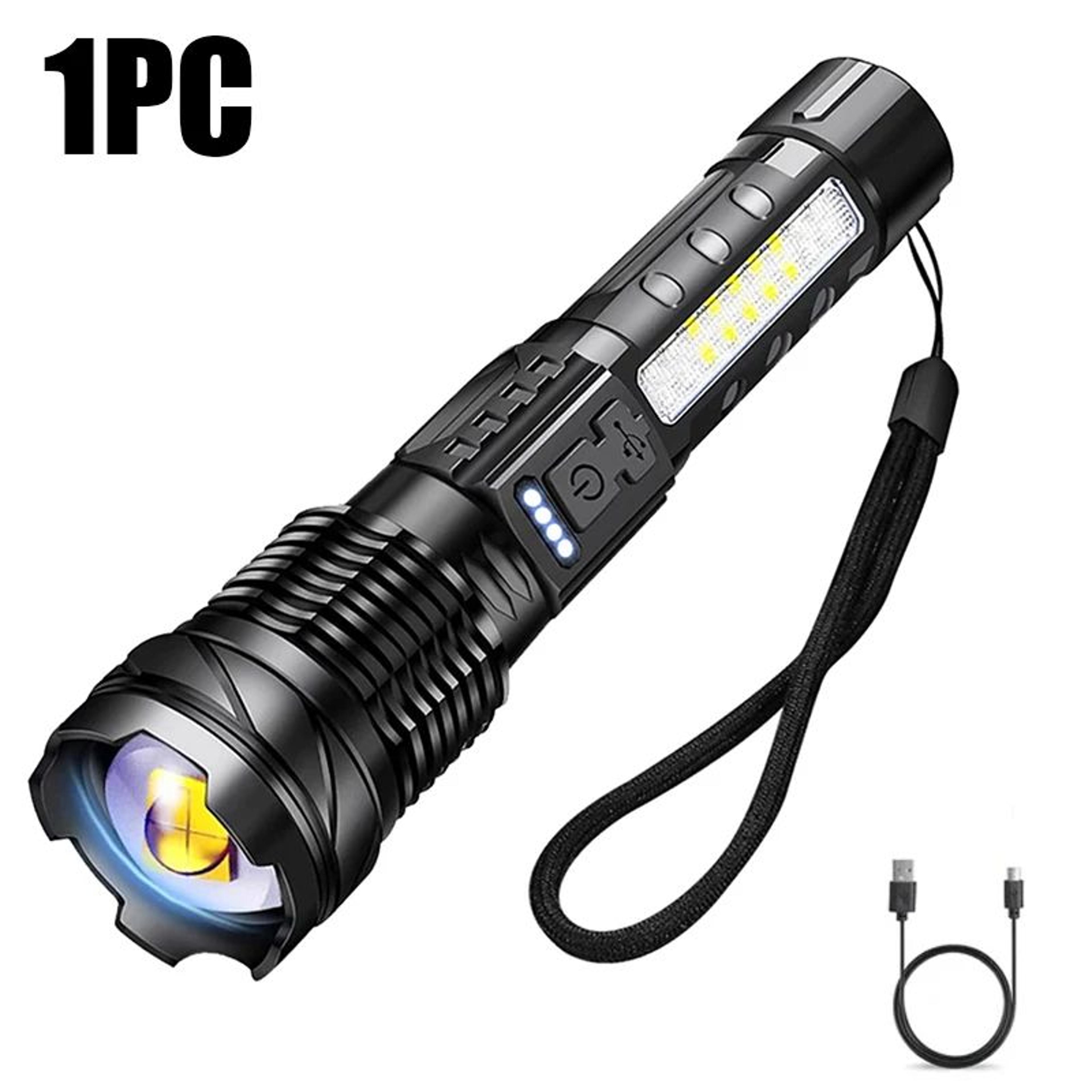 Telescopic Zoom Rechargeable LED Flashlight With 4 Lighting Modes 8