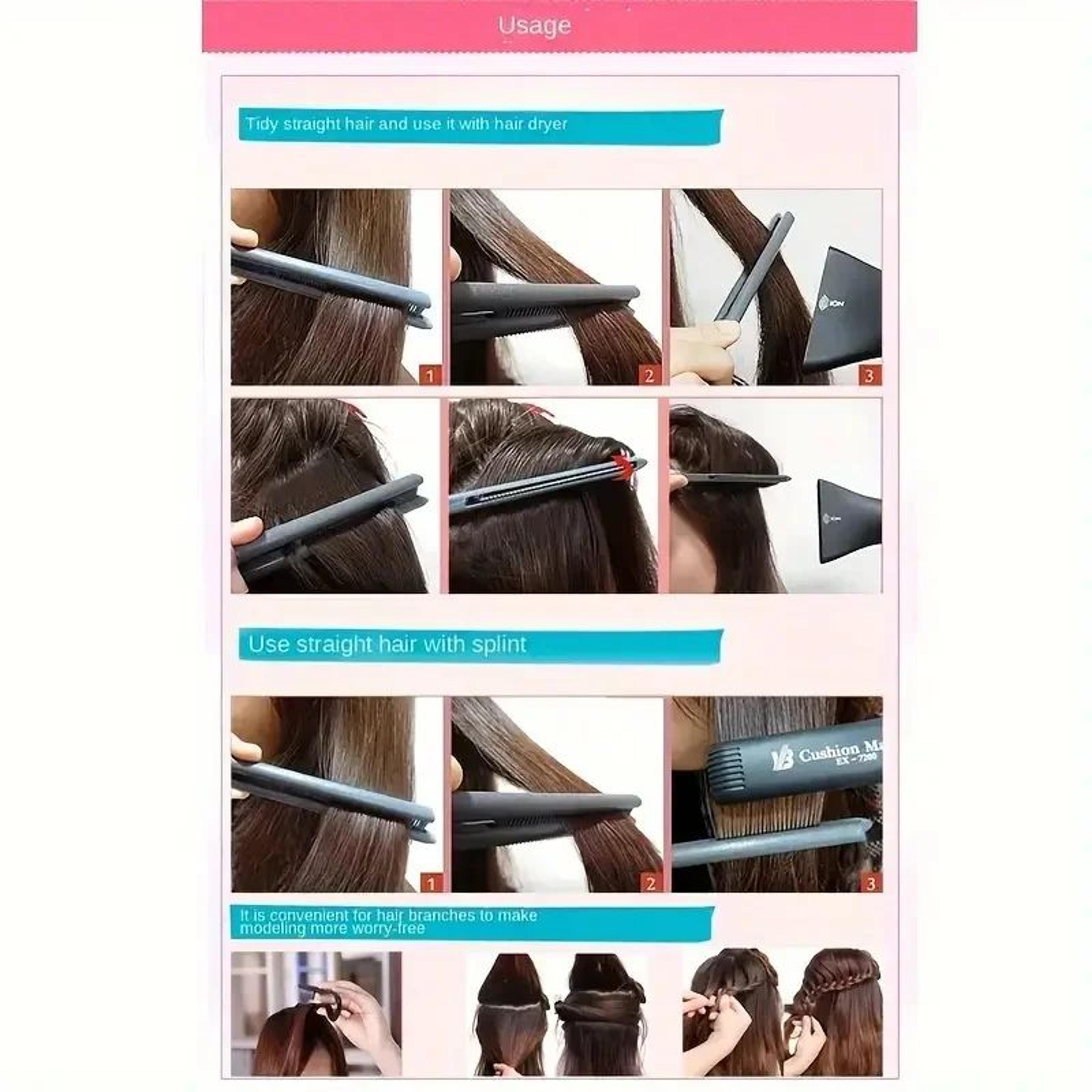 VComb Hair Straightening Splint Comb For Smooth Hair And Wig Styling 1