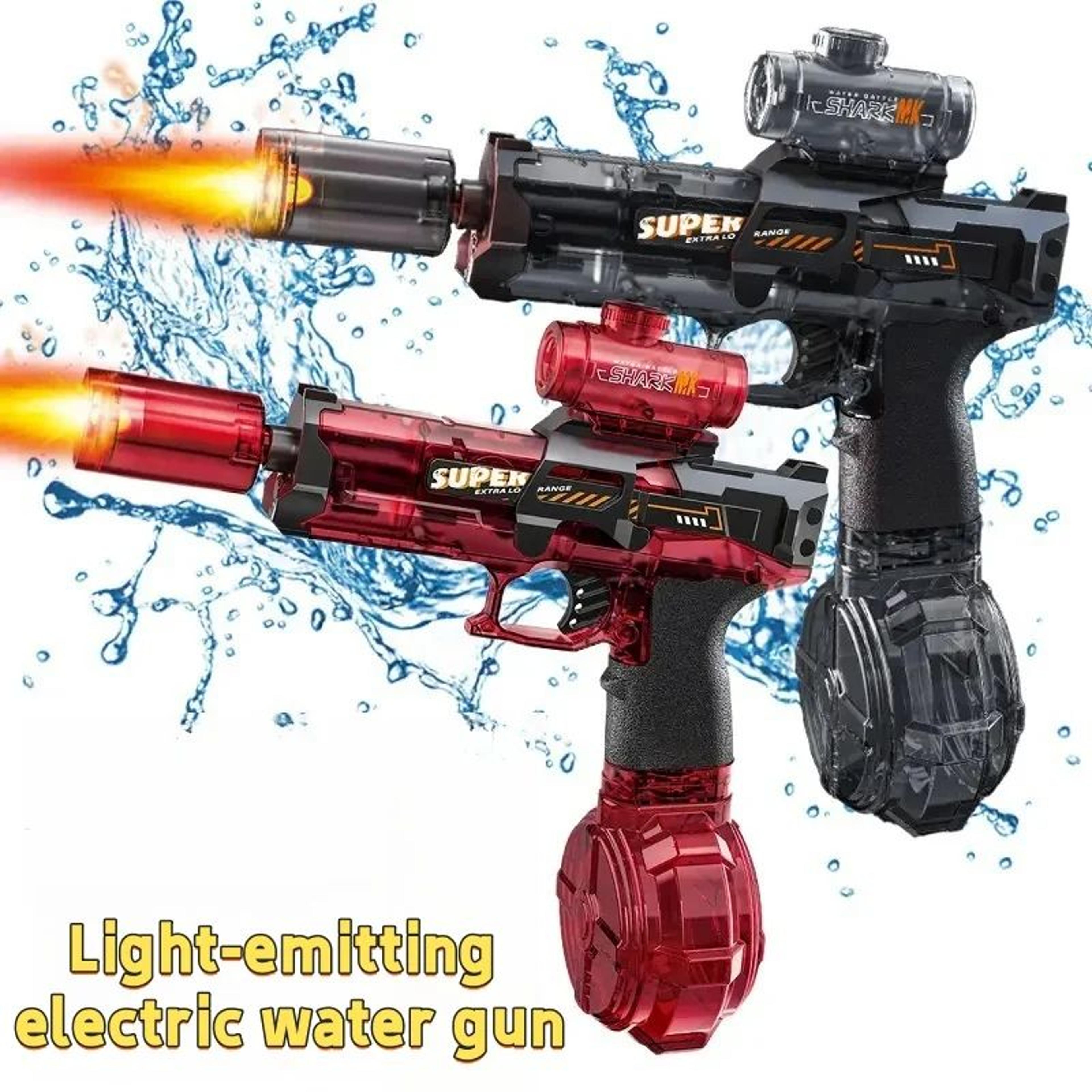 led automatic electric water blaster with sensor lights for kids