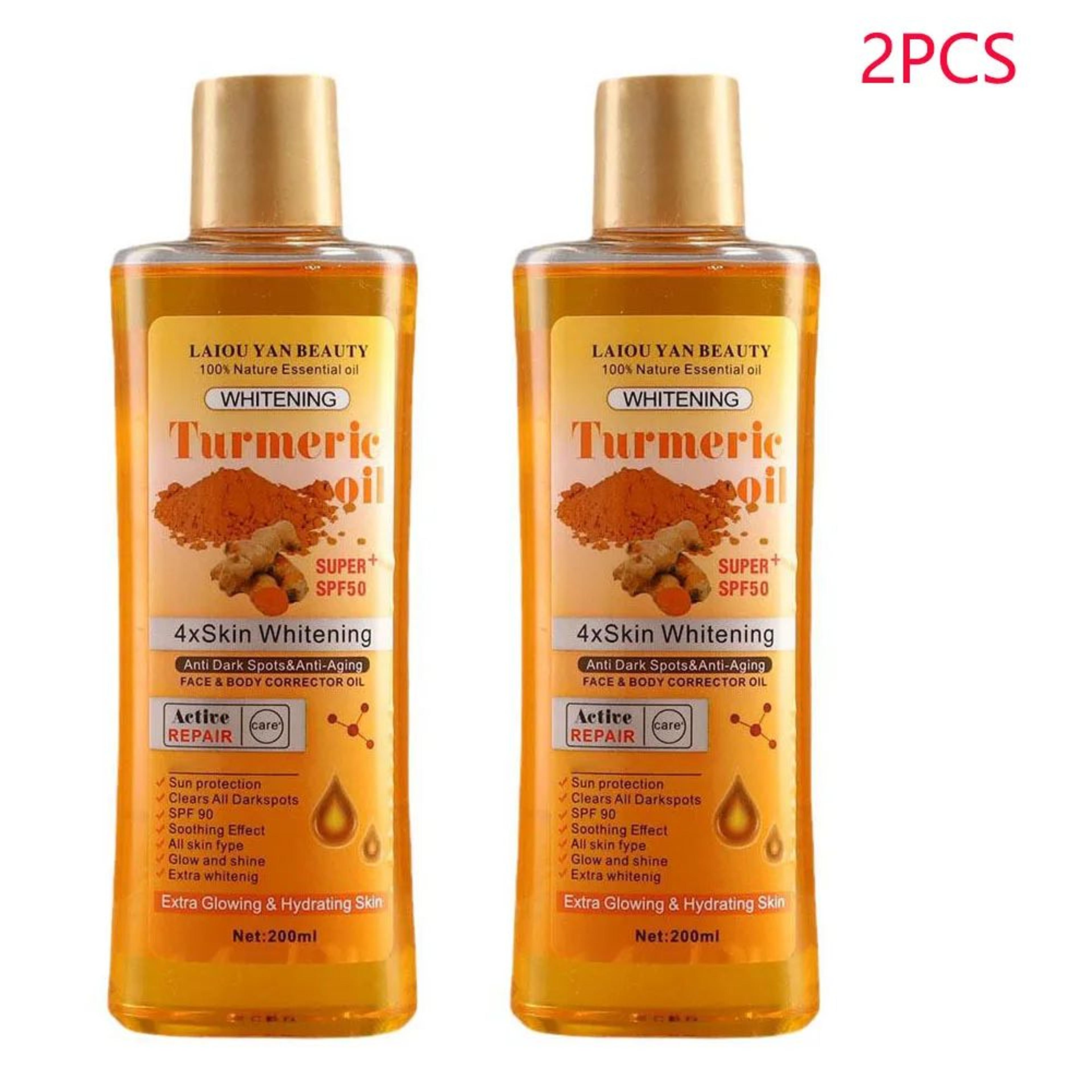 Turmeric Glow Essential Oil 200ml  Moisturizing Face And Body Massage Oil 6