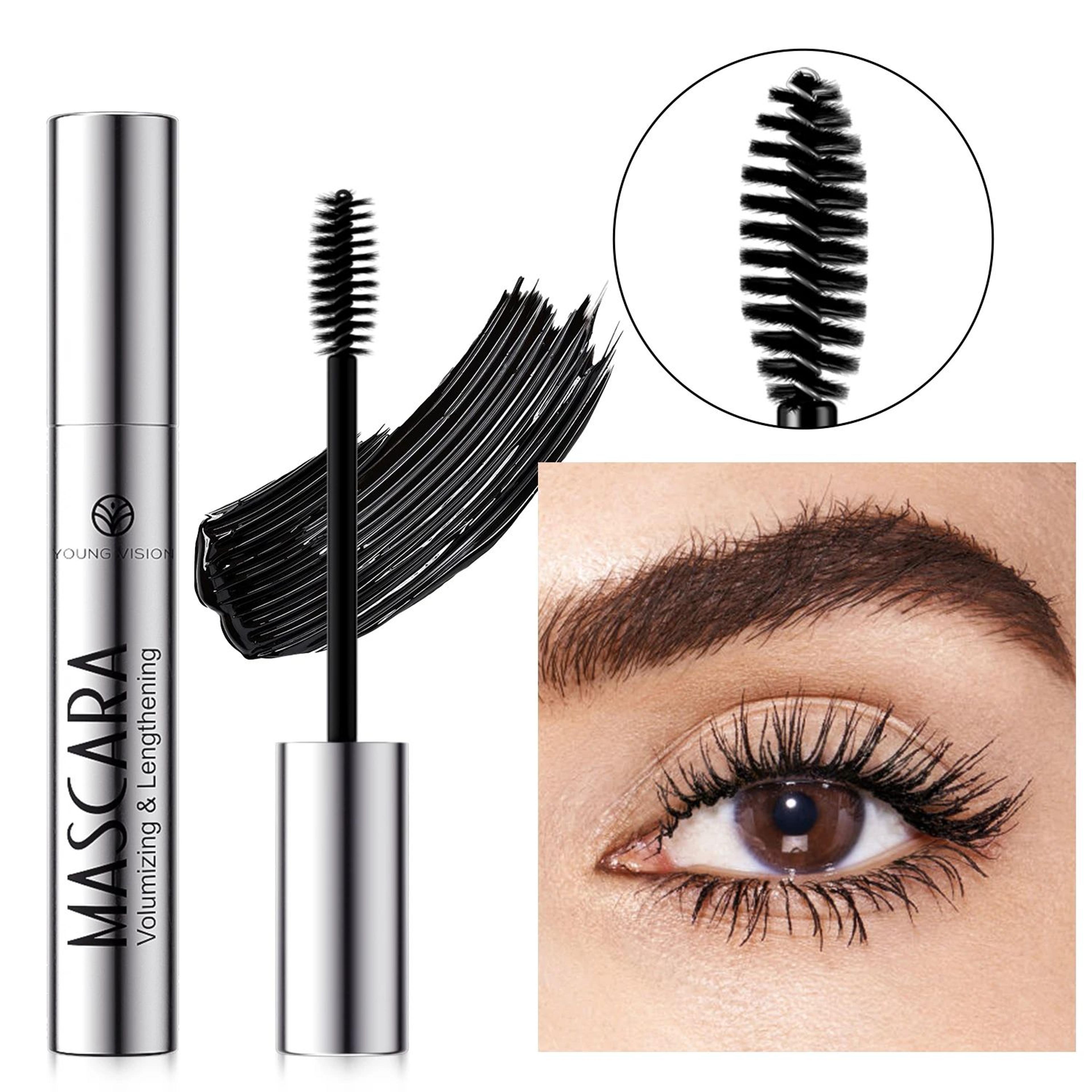 4D Brilliant Starry Sky Waterproof Mascara  Lengthening Volumizing And Curling Black Mascara 4