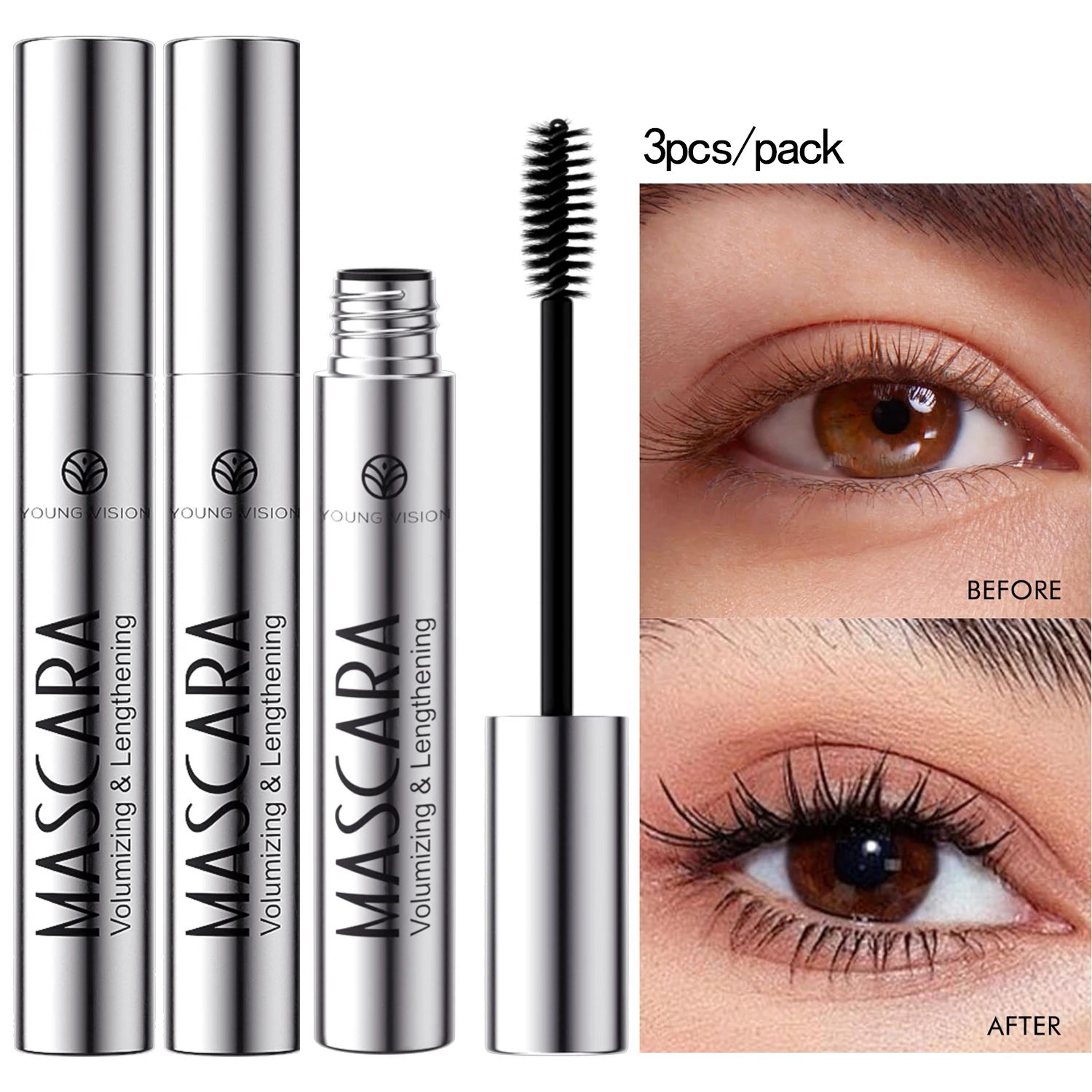 4D Brilliant Starry Sky Waterproof Mascara  Lengthening Volumizing And Curling Black Mascara 8