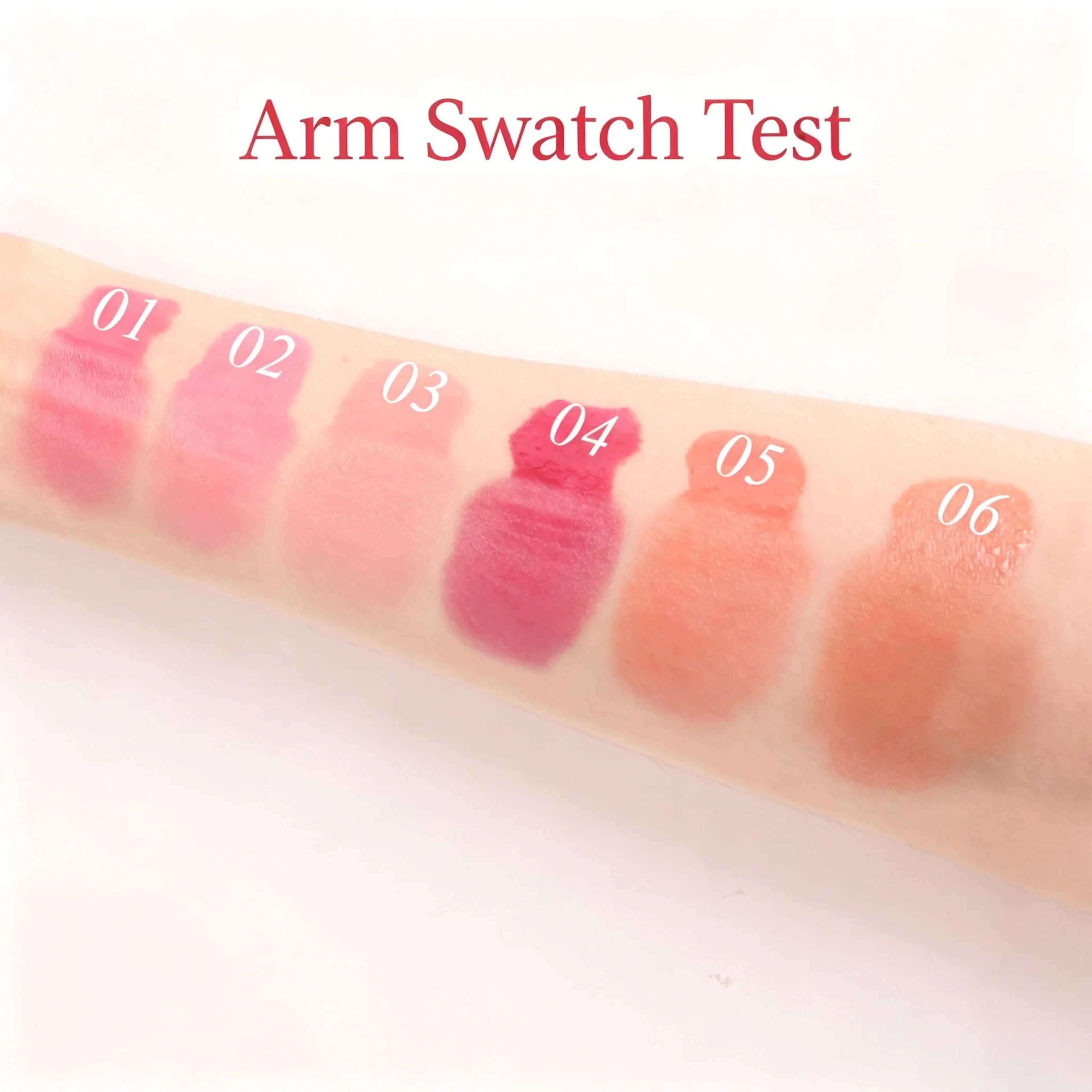 6 Color Matte Liquid Blush With Sponge Applicator  Waterproof Long Lasting Cheek Tint 1