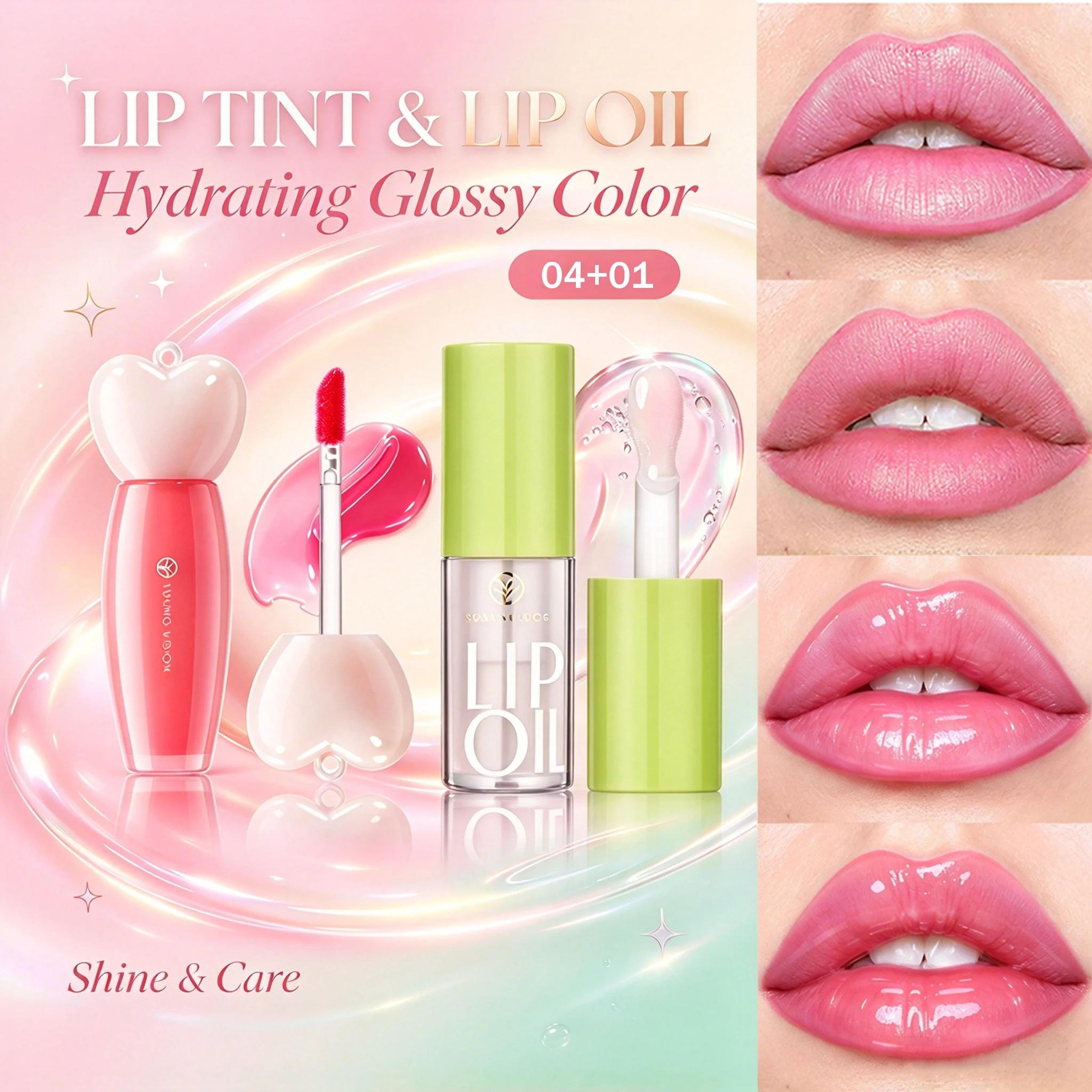 Waterproof Lip Dye Liquid Lip Glaze Long Lasting NonStick Lip Tint 9