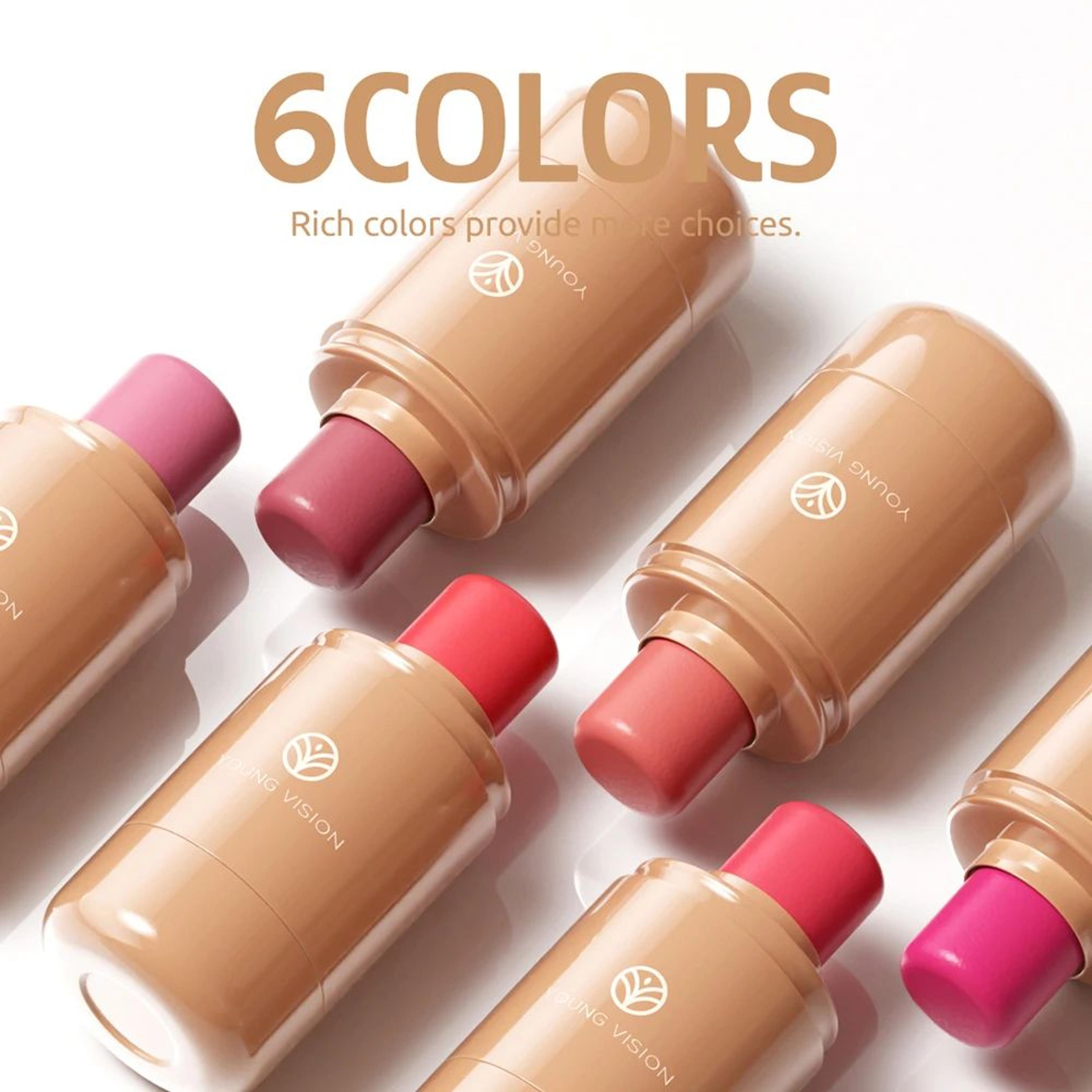 3in1 Matte Cream Blush Stick For Lips Cheeks And Eyes 5