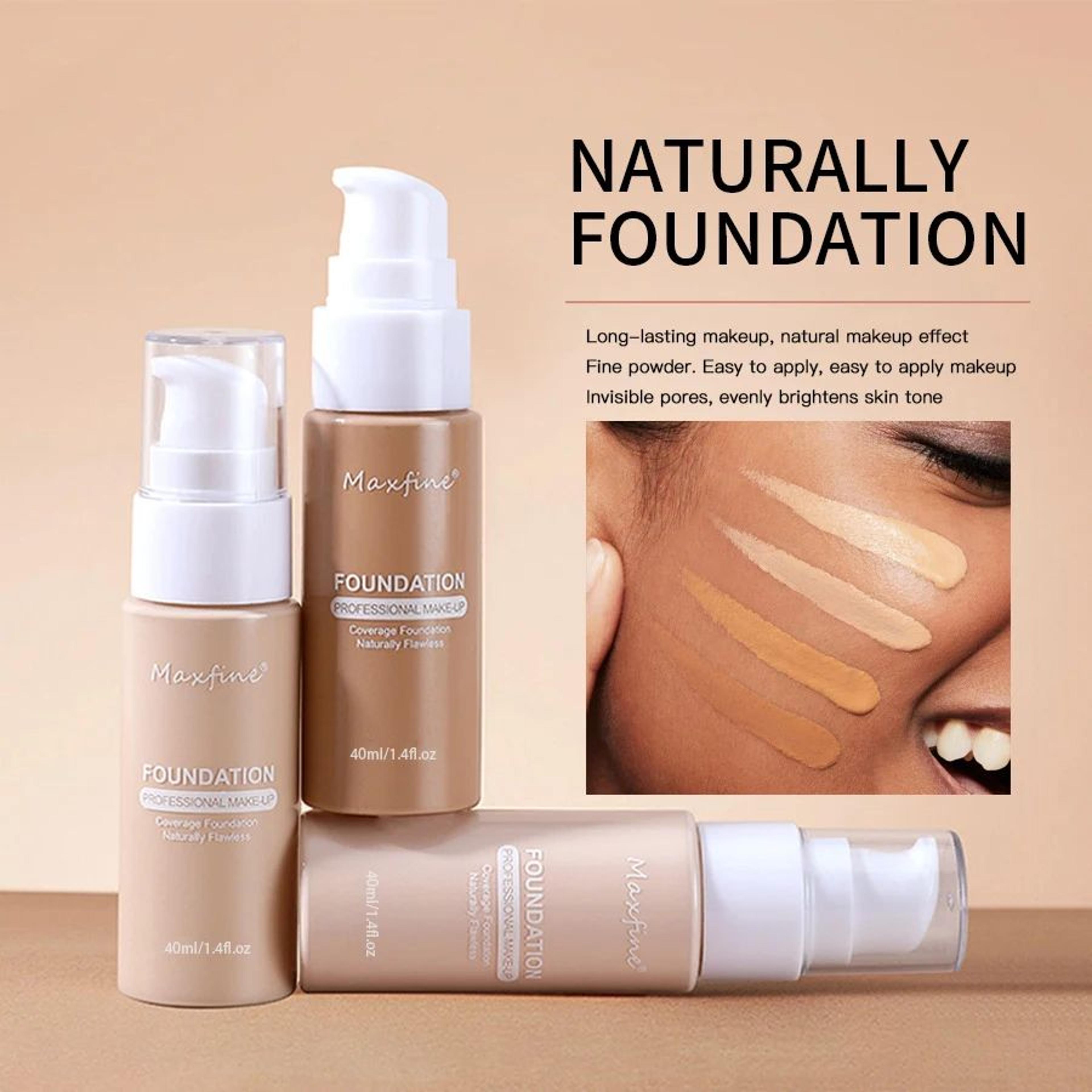 Waterproof Full Coverage Liquid Foundation Sweat Resistant Concealer Makeup 1