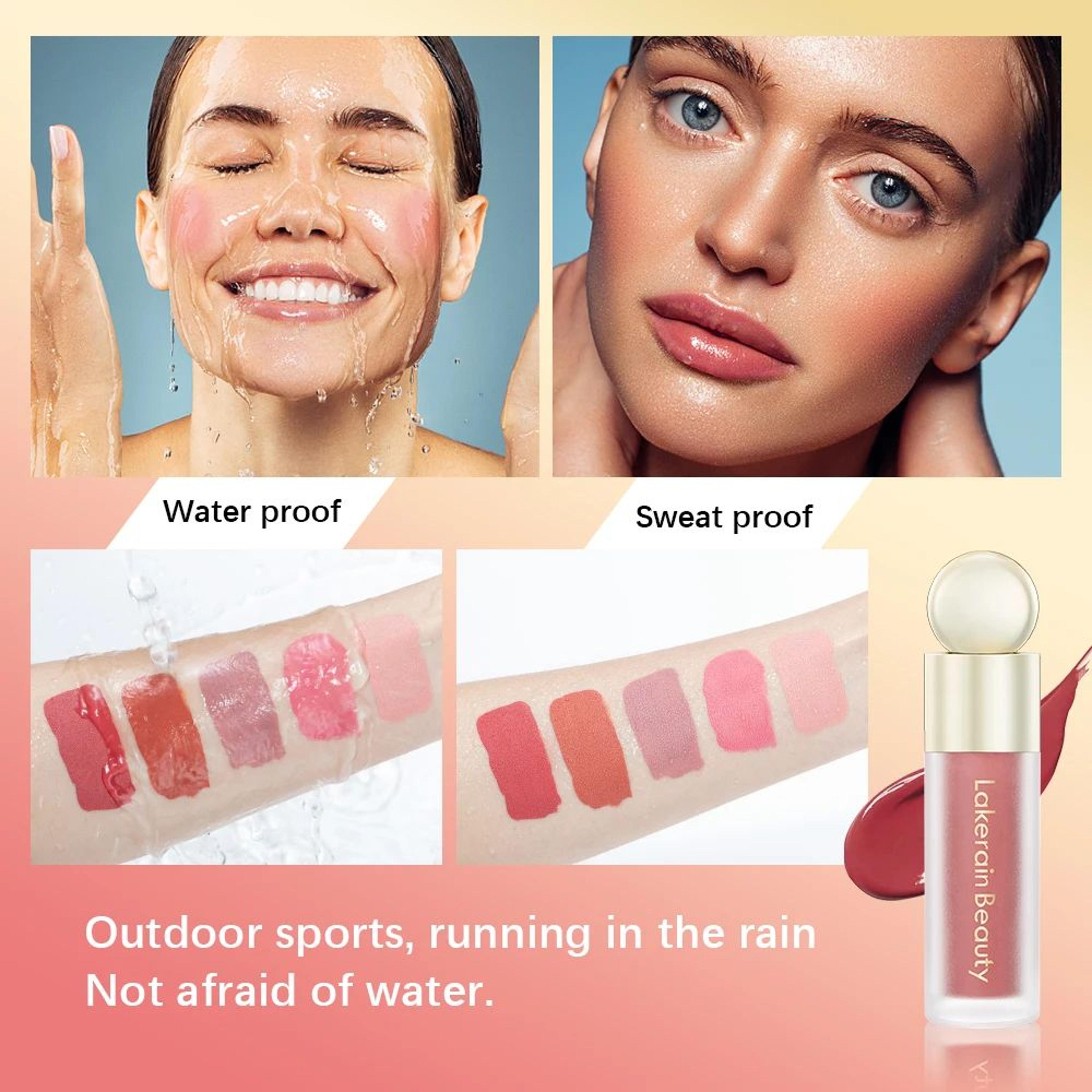 Velvet Matte Liquid Blush Cream  Blendable Cheek Tint For Natural Color 1