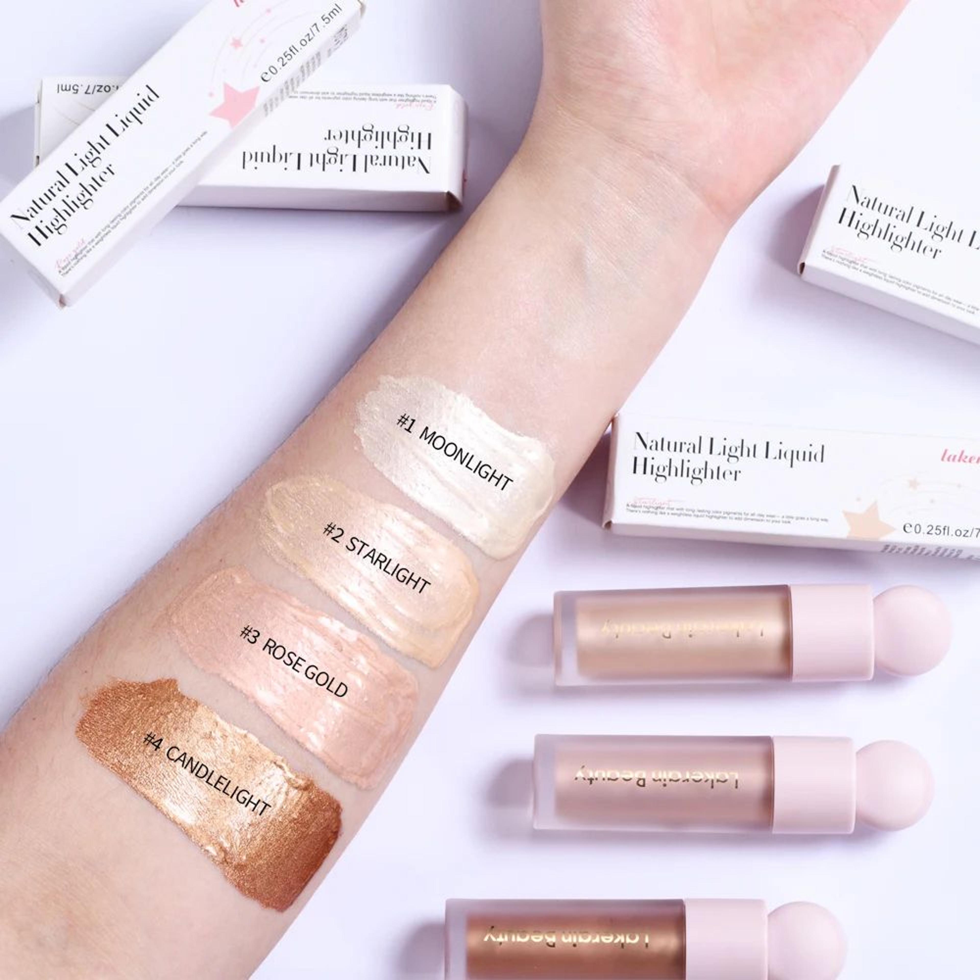 4Color Liquid Highlighter Bronzer For Radiant Contour And Face Glow 4