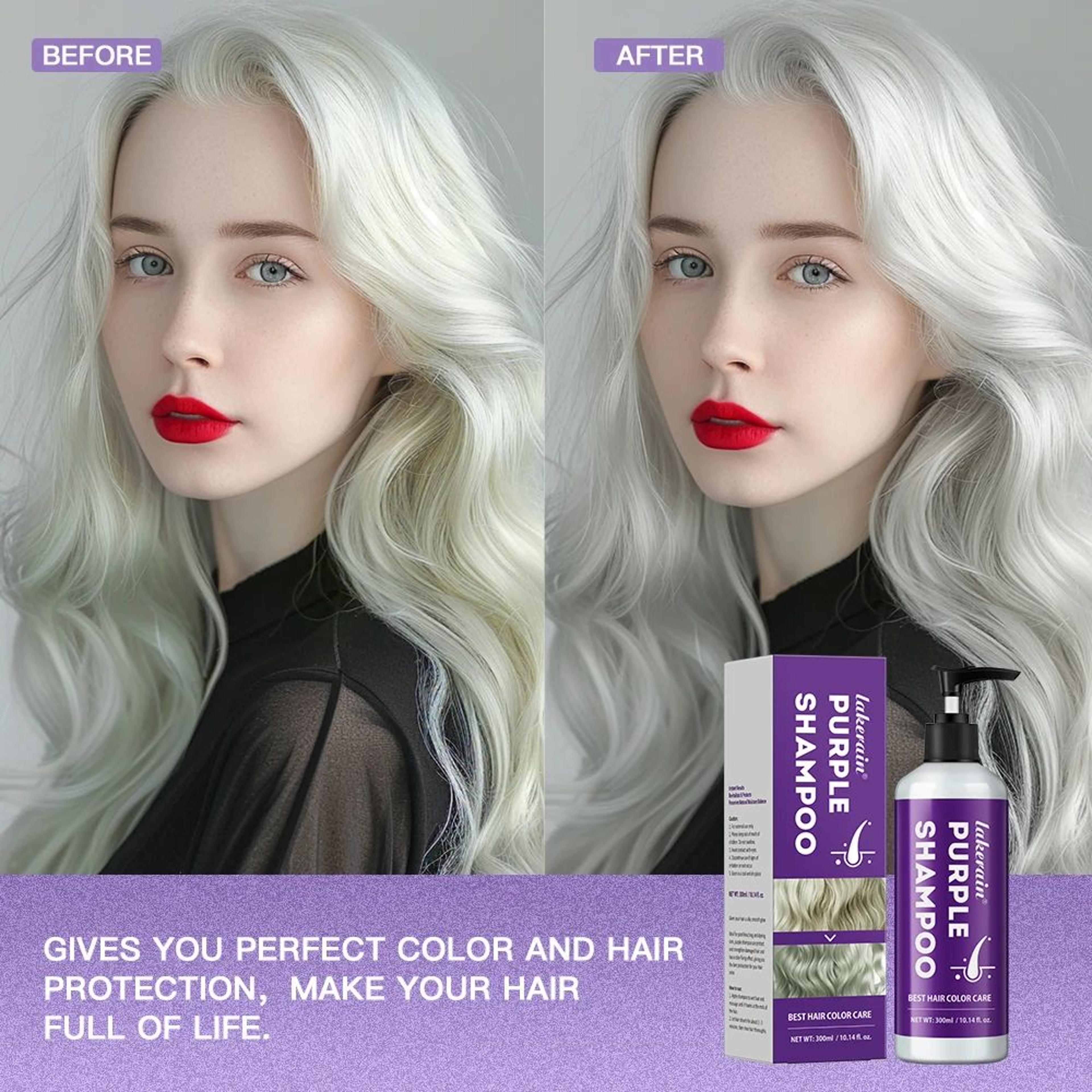 Purple Toning Shampoo For Blonde Gray And Bleached Hair 300ml 1