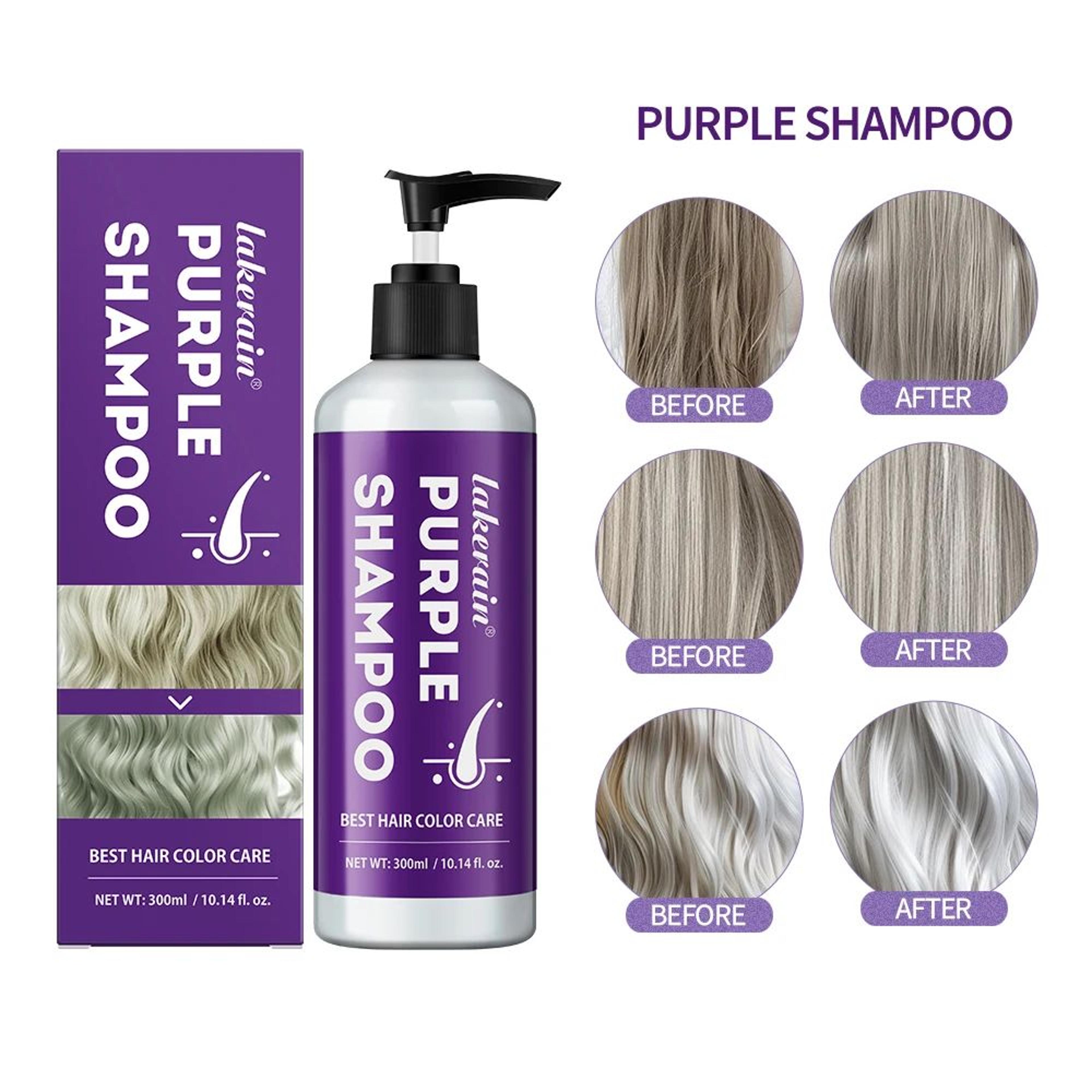 Purple Toning Shampoo For Blonde Gray And Bleached Hair 300ml 2