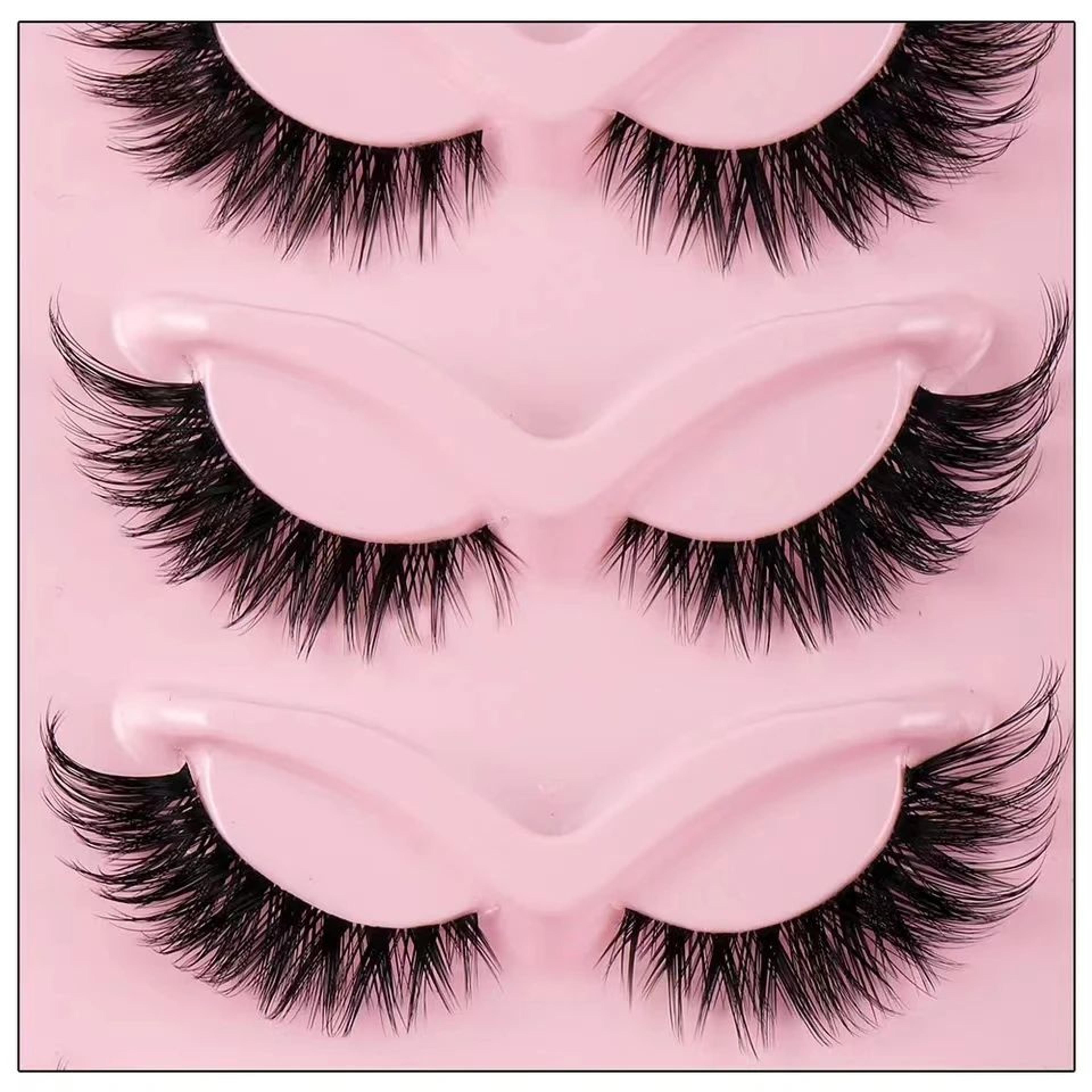 5 Pairs Cat Eye False Eyelashes Dramatic Volume Full Strip Lashes 2