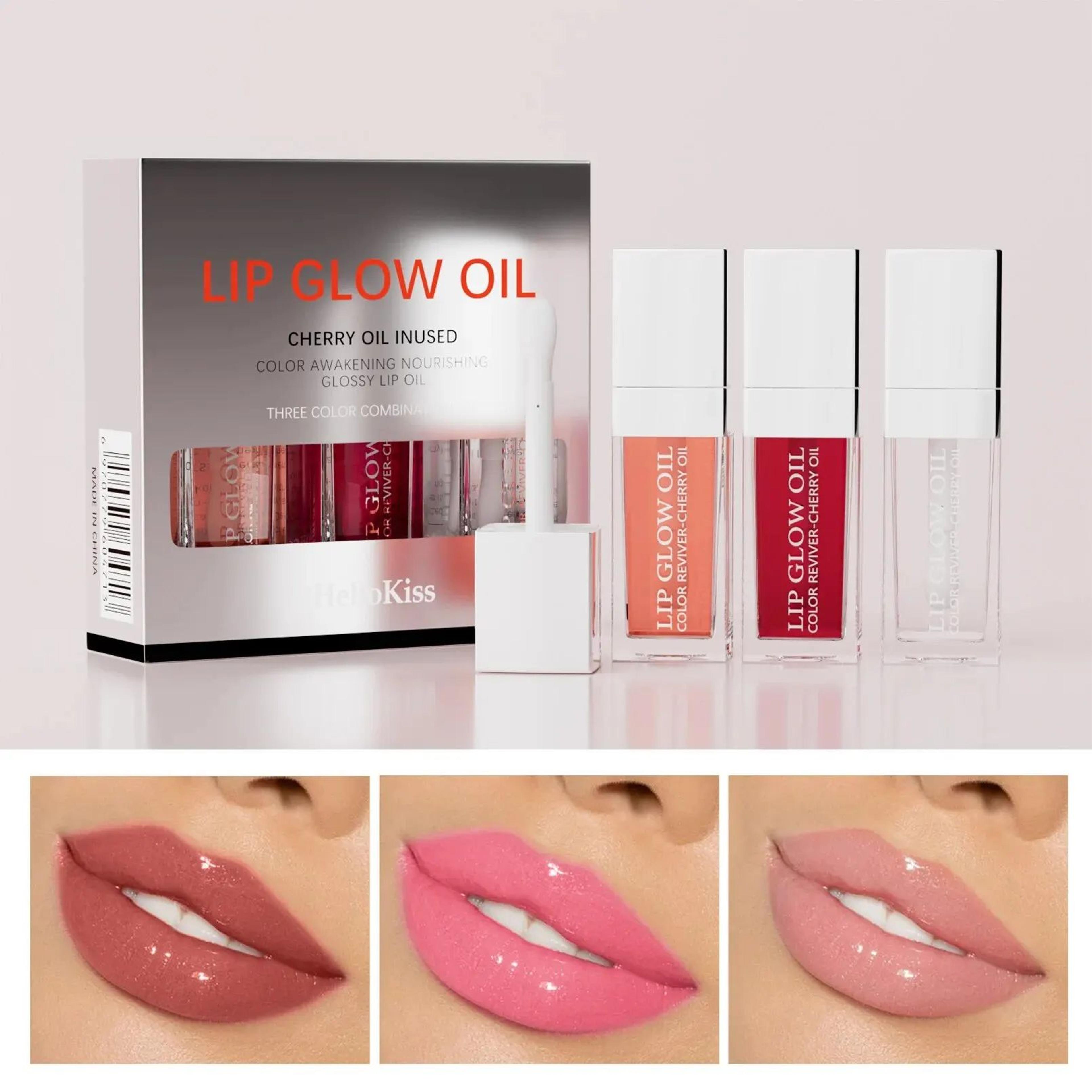 Crystal Jelly Hydrating Lip Oil Set  Plumping Lip Gloss For Soft Glossy Lips 4