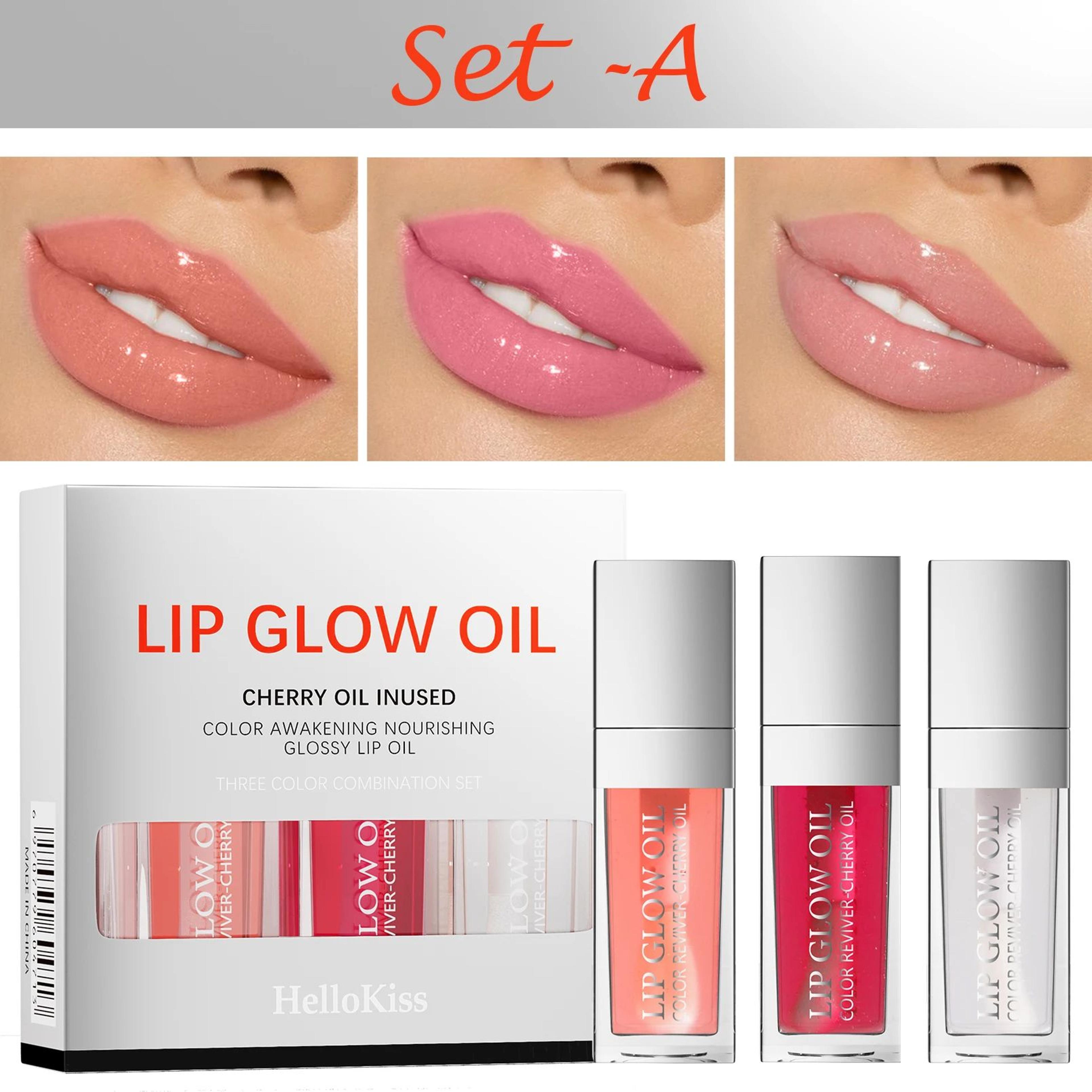 Crystal Jelly Hydrating Lip Oil Set  Plumping Lip Gloss For Soft Glossy Lips 6